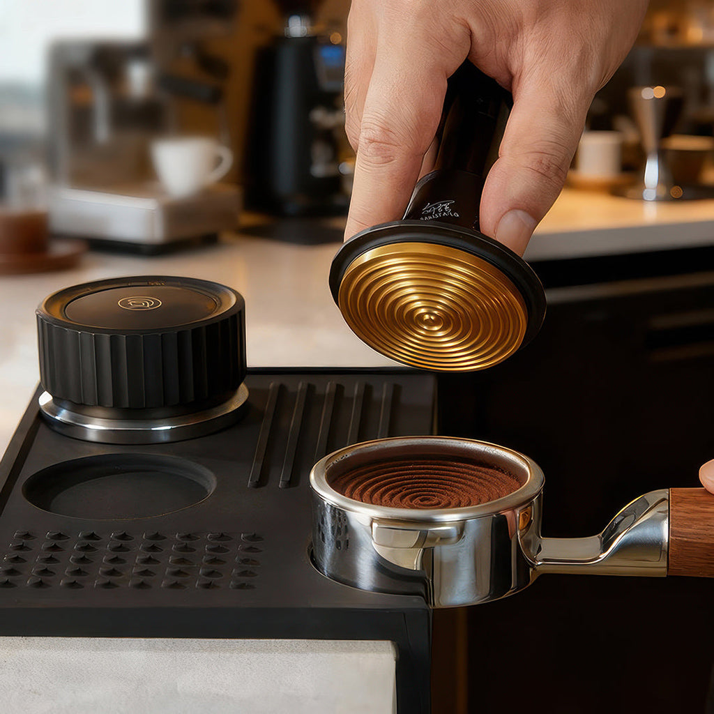 Titanium Spring-Loaded Espresso Tamper - Shop Coffee Hobby