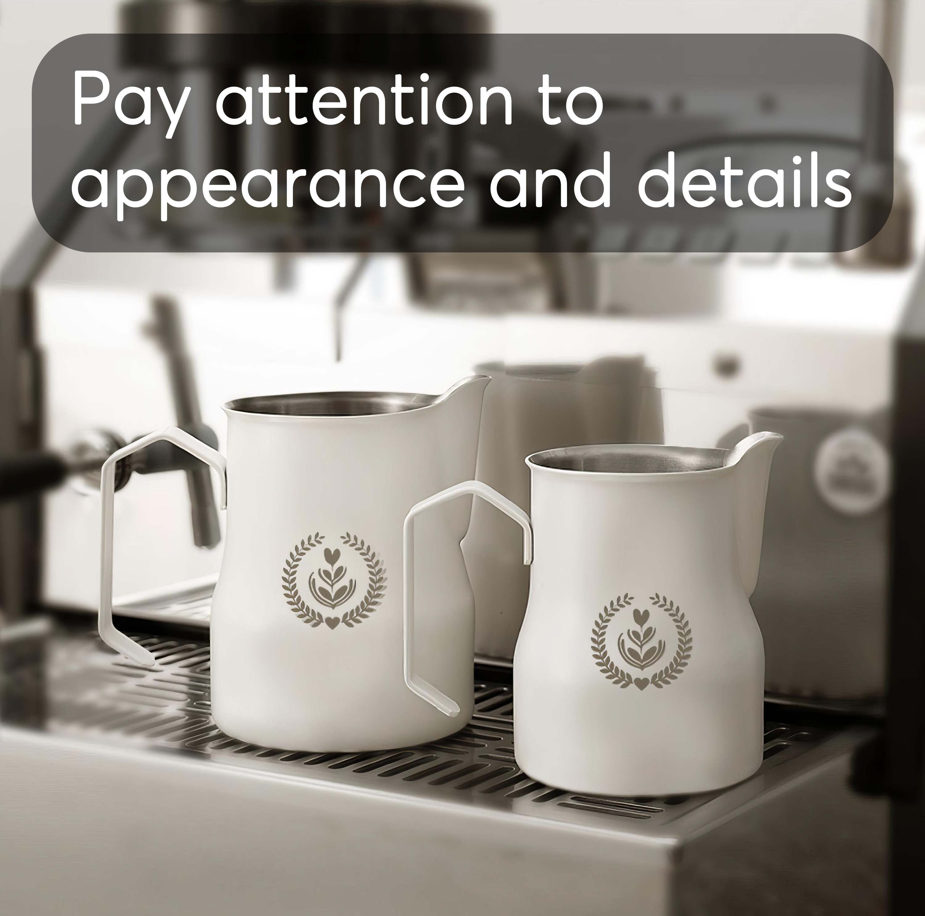 Non-Stick Latte Art Milk Pitcher for Cappuccino - Shop Coffee Hobby
