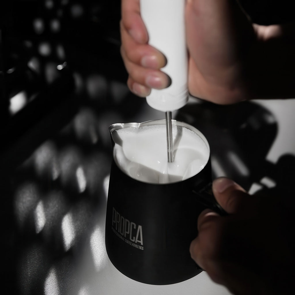 Double Wing Latte Art Pitcher Professional Milk Frothing Cup - Shop Coffee Hobby