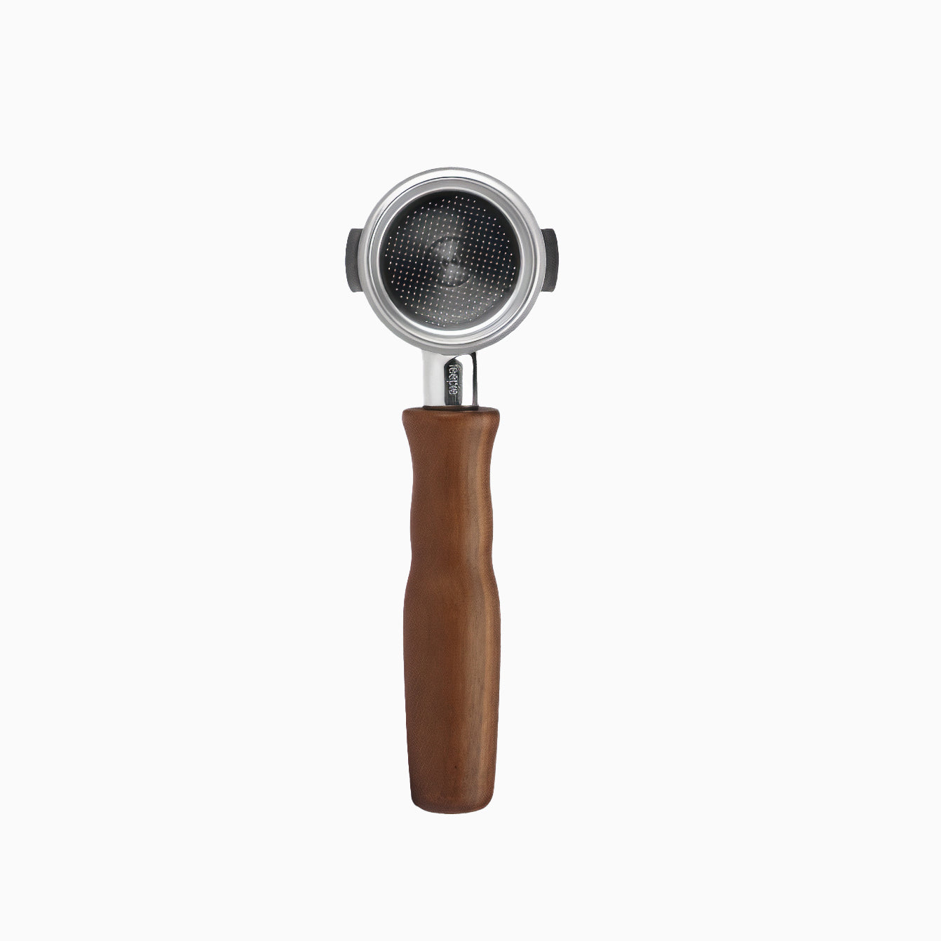 Stainless Steel Bottomless Portafilter with Walnut Handle - Shop Coffee Hobby
