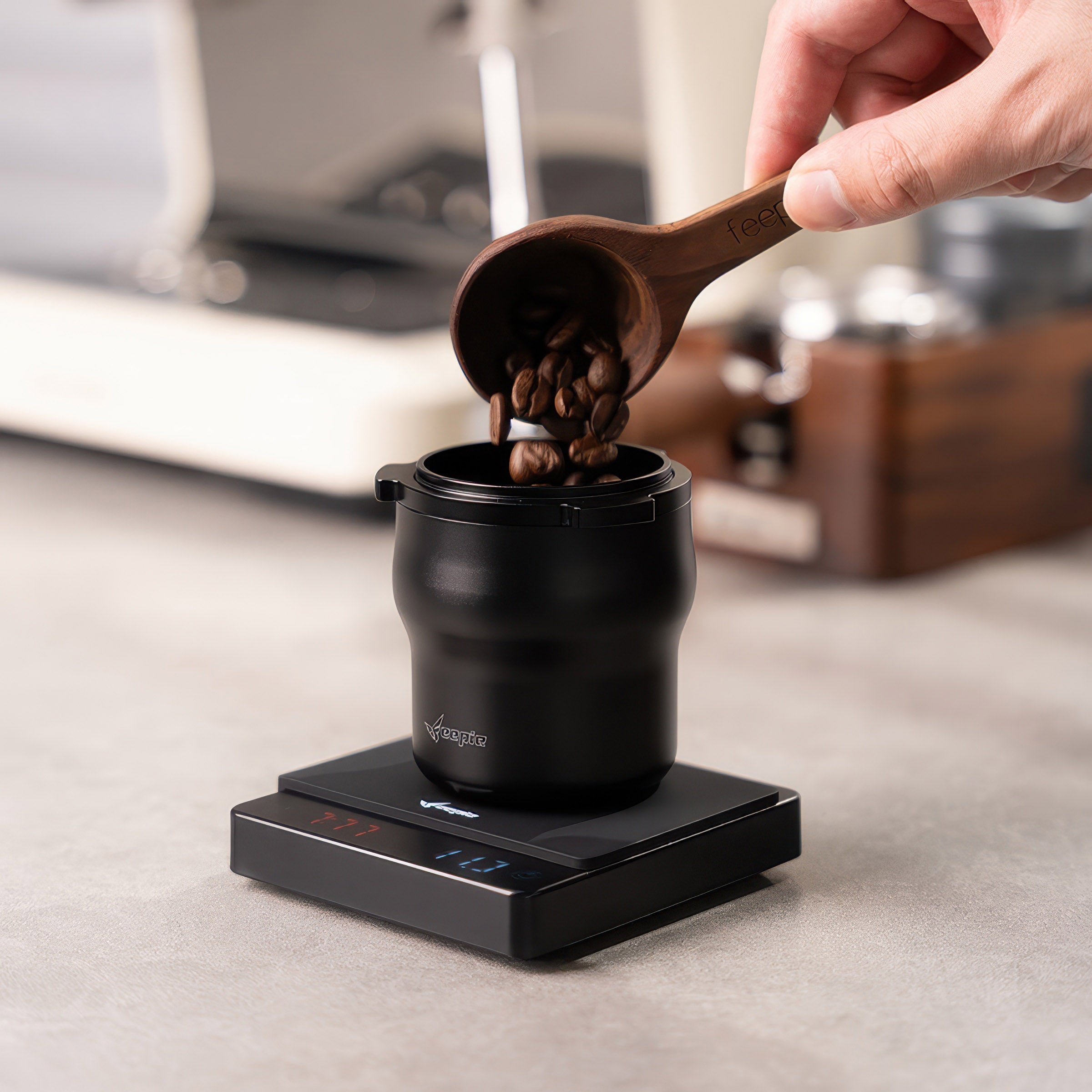 Coffee Dosing Cup Three-Ear Anti-Static - Shop Coffee Hobby