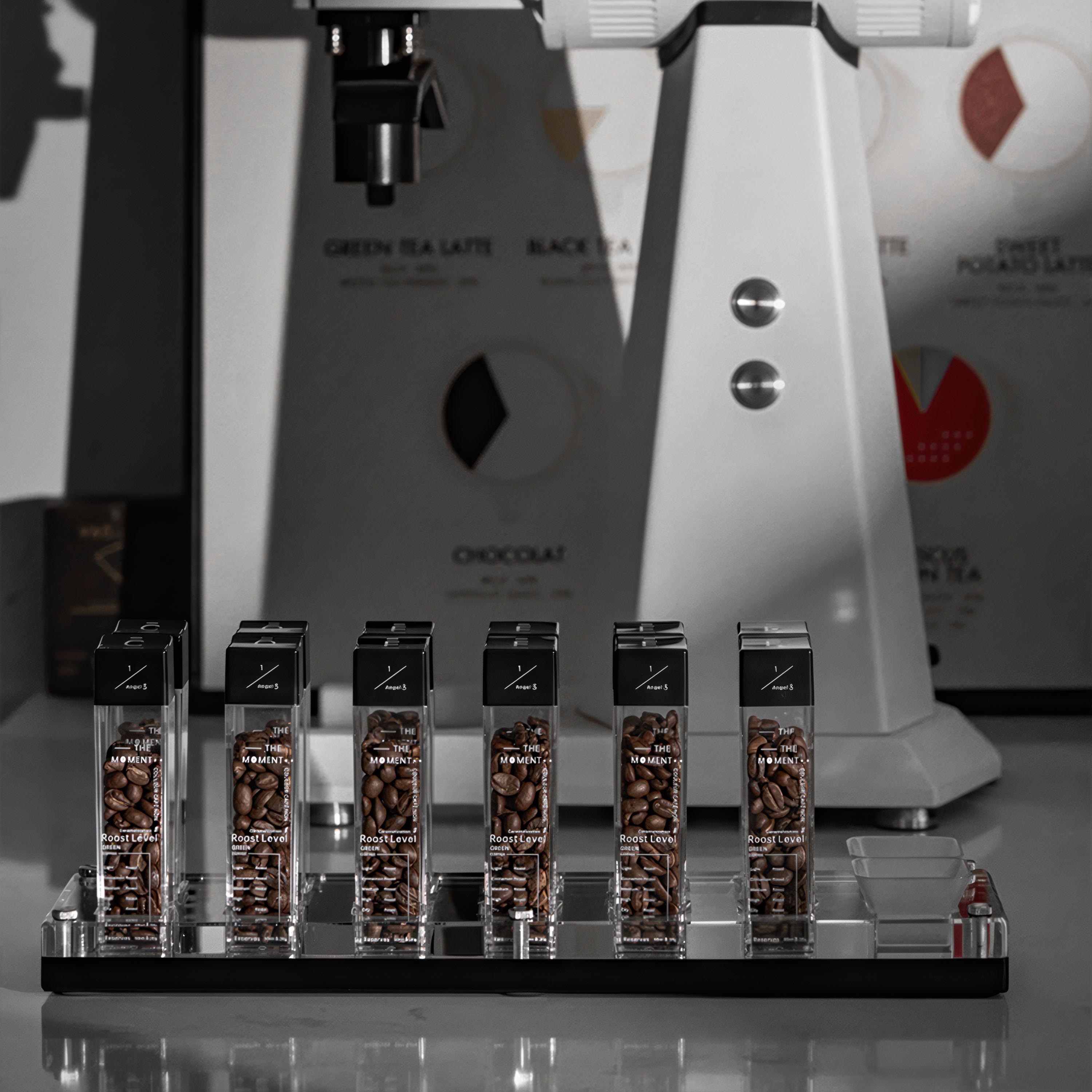 Premium Tubes Coffee Bean Cellars With Stand - Shop Coffee Hobby