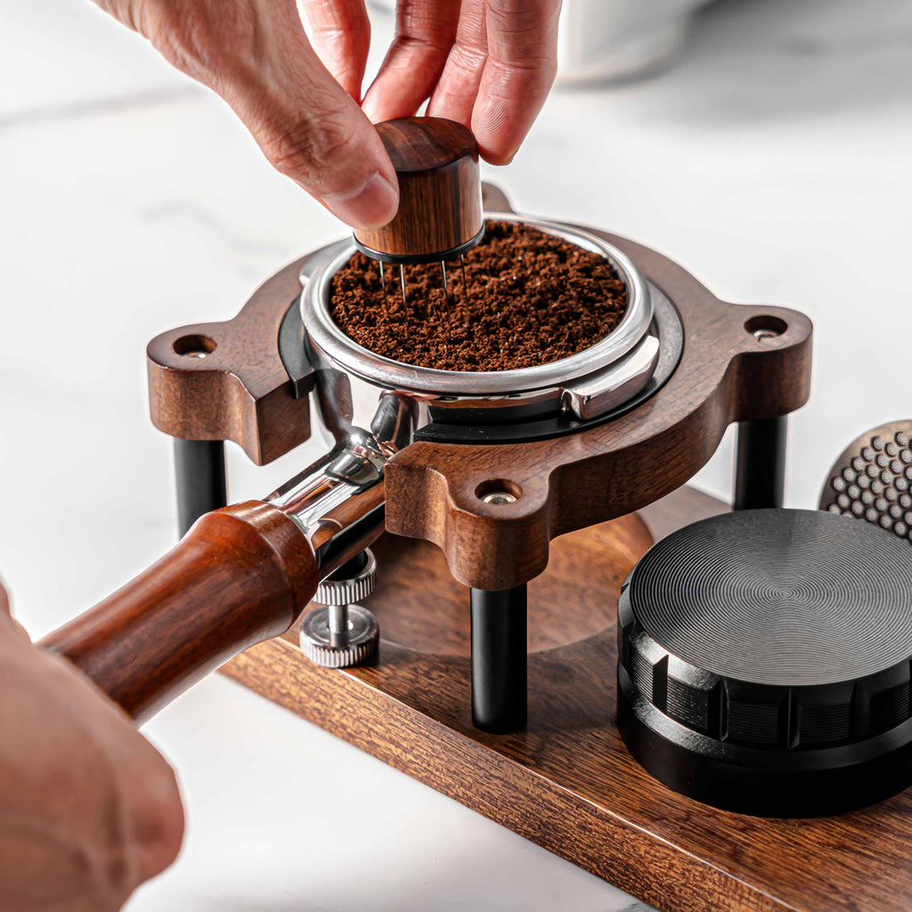 Sapele Wood Espresso Tamper Holder - Shop Coffee Hobby