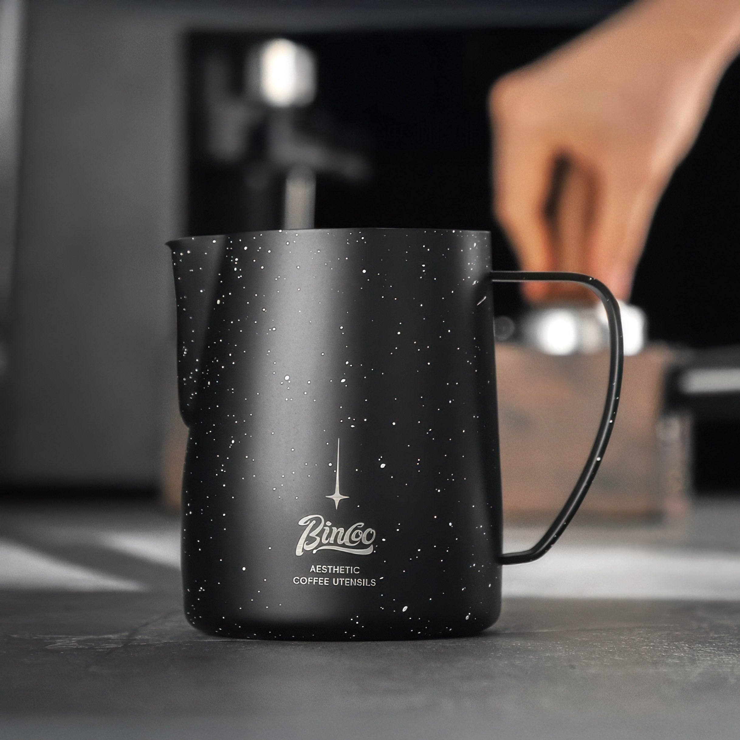 Barista Milk Pitcher - Starry Sky Latte Art Jug - Shop Coffee Hobby