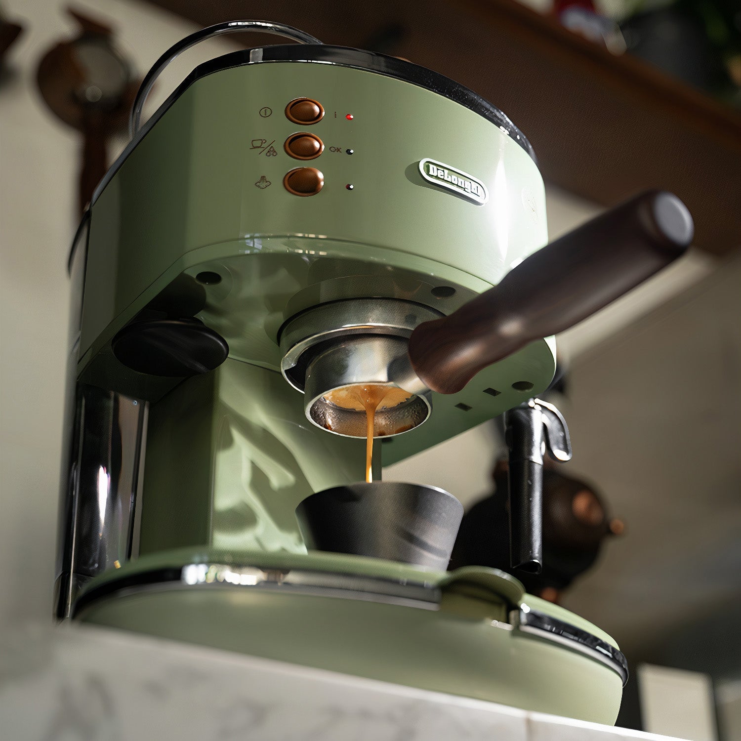 Stainless Steel Bottomless Portafilter with Walnut Handle - Shop Coffee Hobby