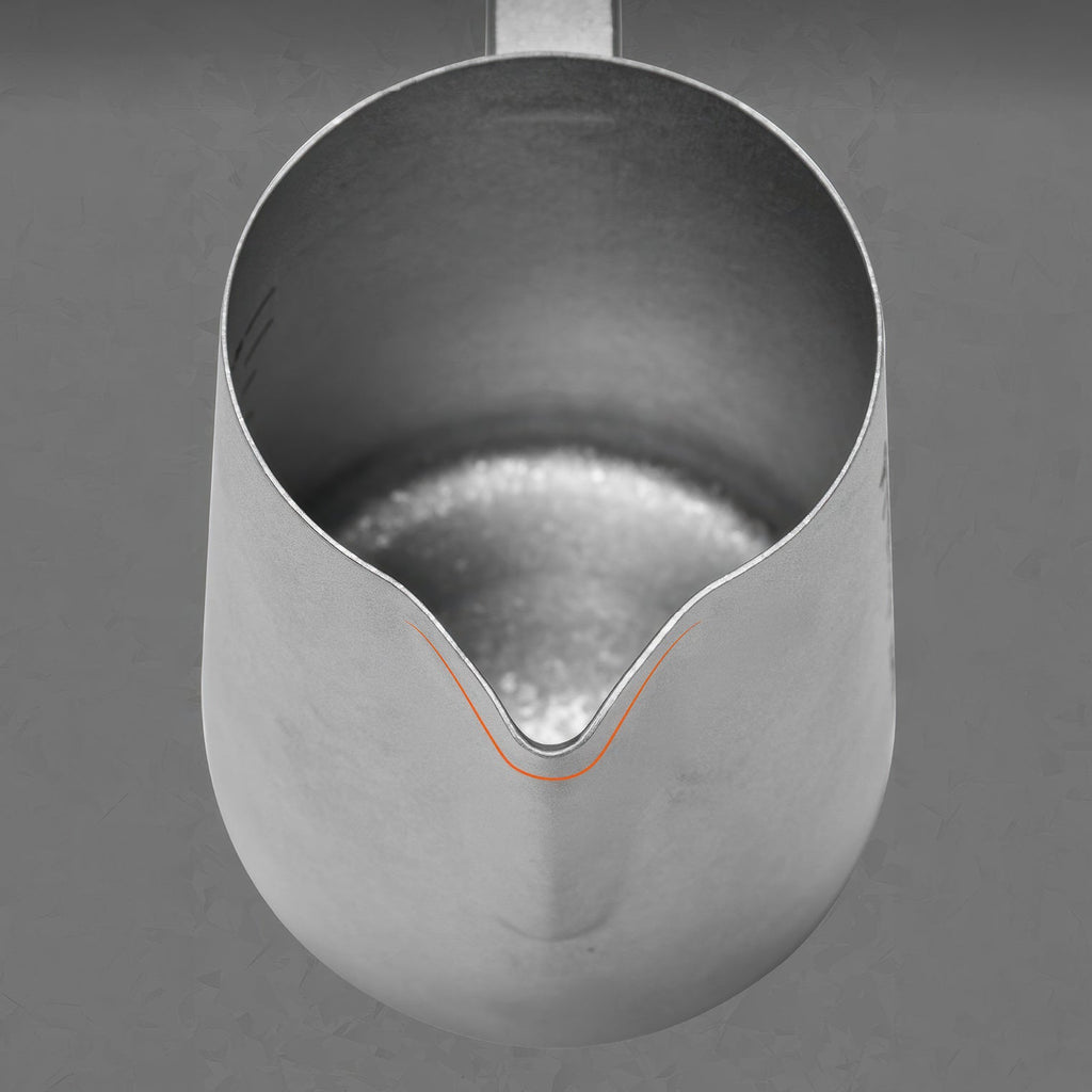 Aurora Crystal Titanium Latte Pitcher