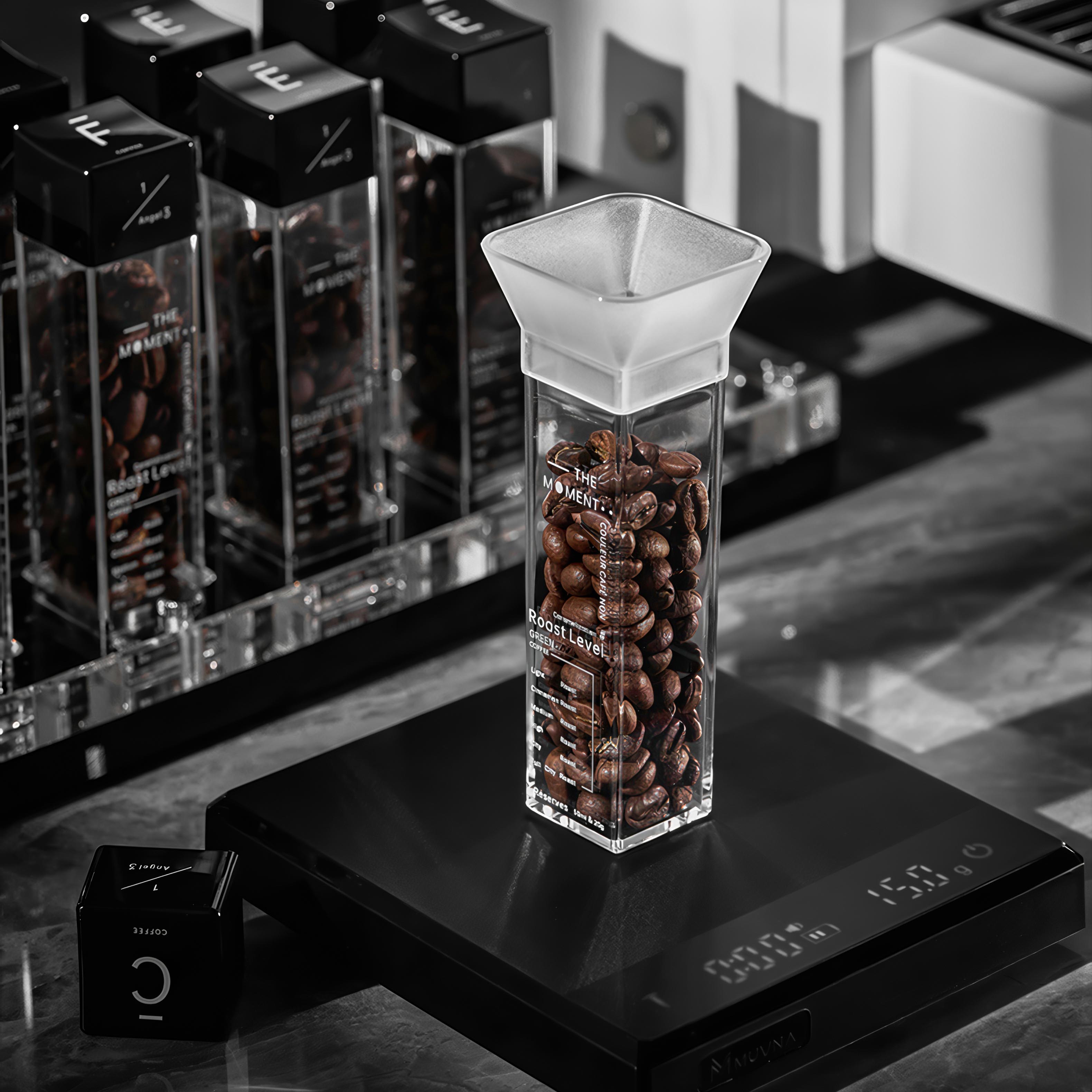 Premium Tubes Coffee Bean Cellars With Stand - Shop Coffee Hobby