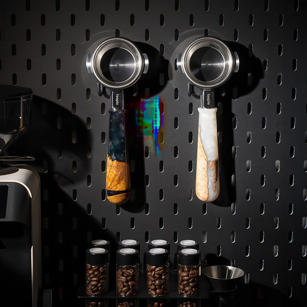 Walnut & Resin Handle Bottomless Portafilter - Shop Coffee Hobby