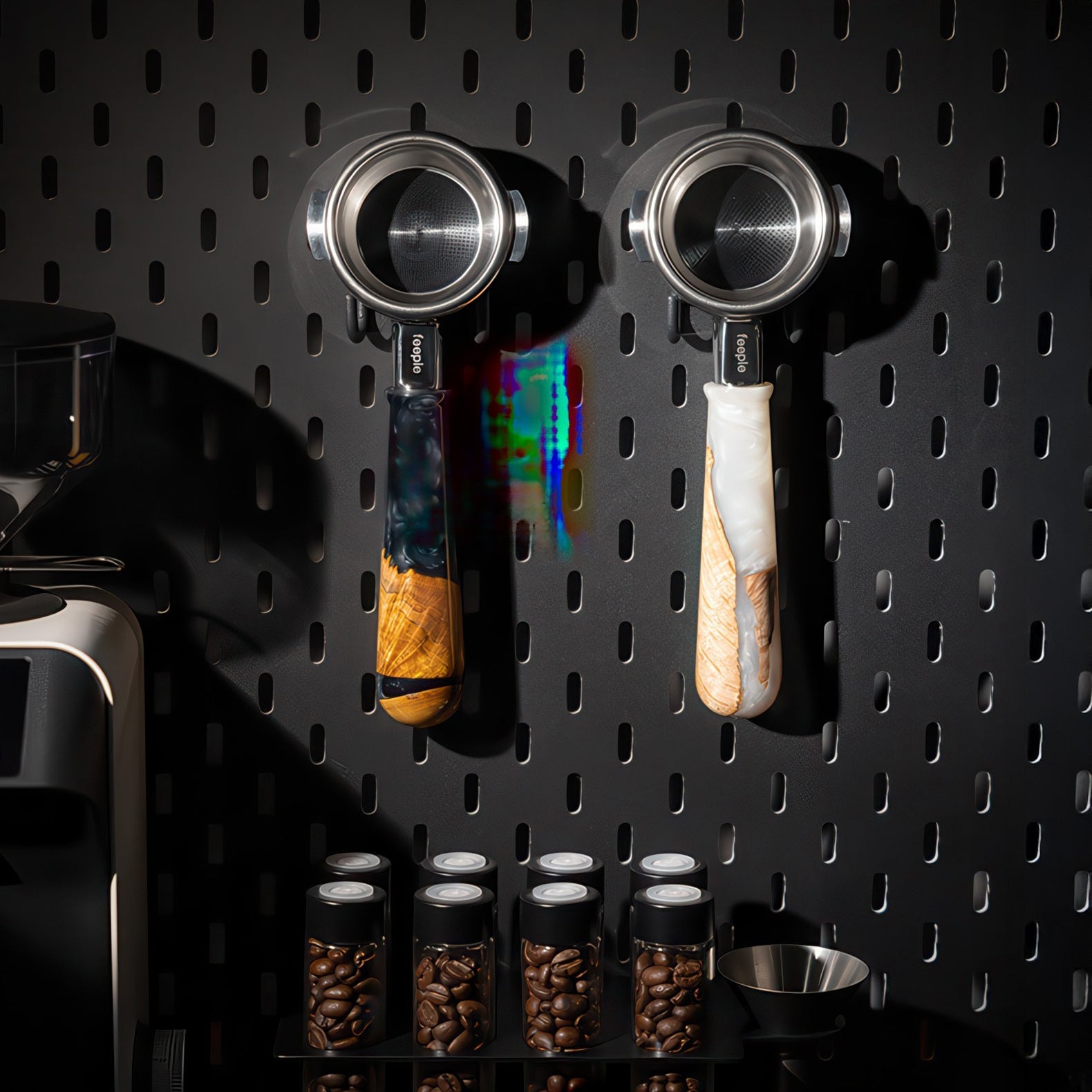 Walnut & Resin Handle Bottomless Portafilter - Shop Coffee Hobby