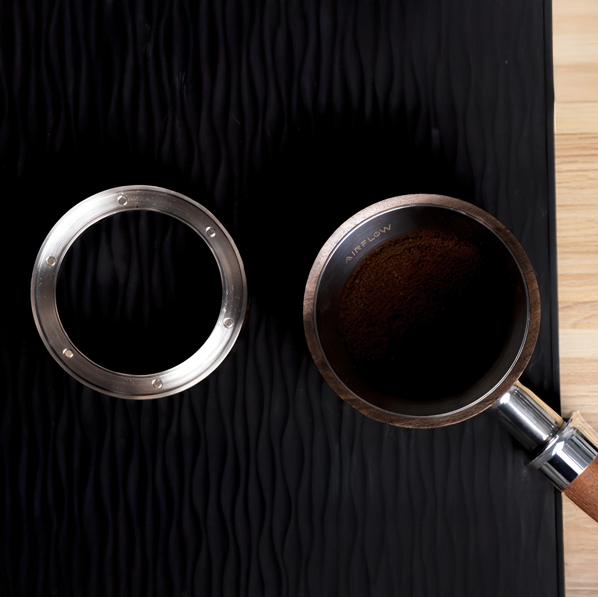 Walnut Dosing Ring 58mm - Shop Coffee Hobby