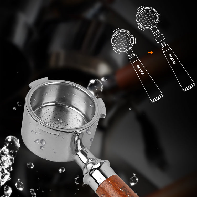 Solid Wood Handle Bottomless Portafilter - Shop Coffee Hobby