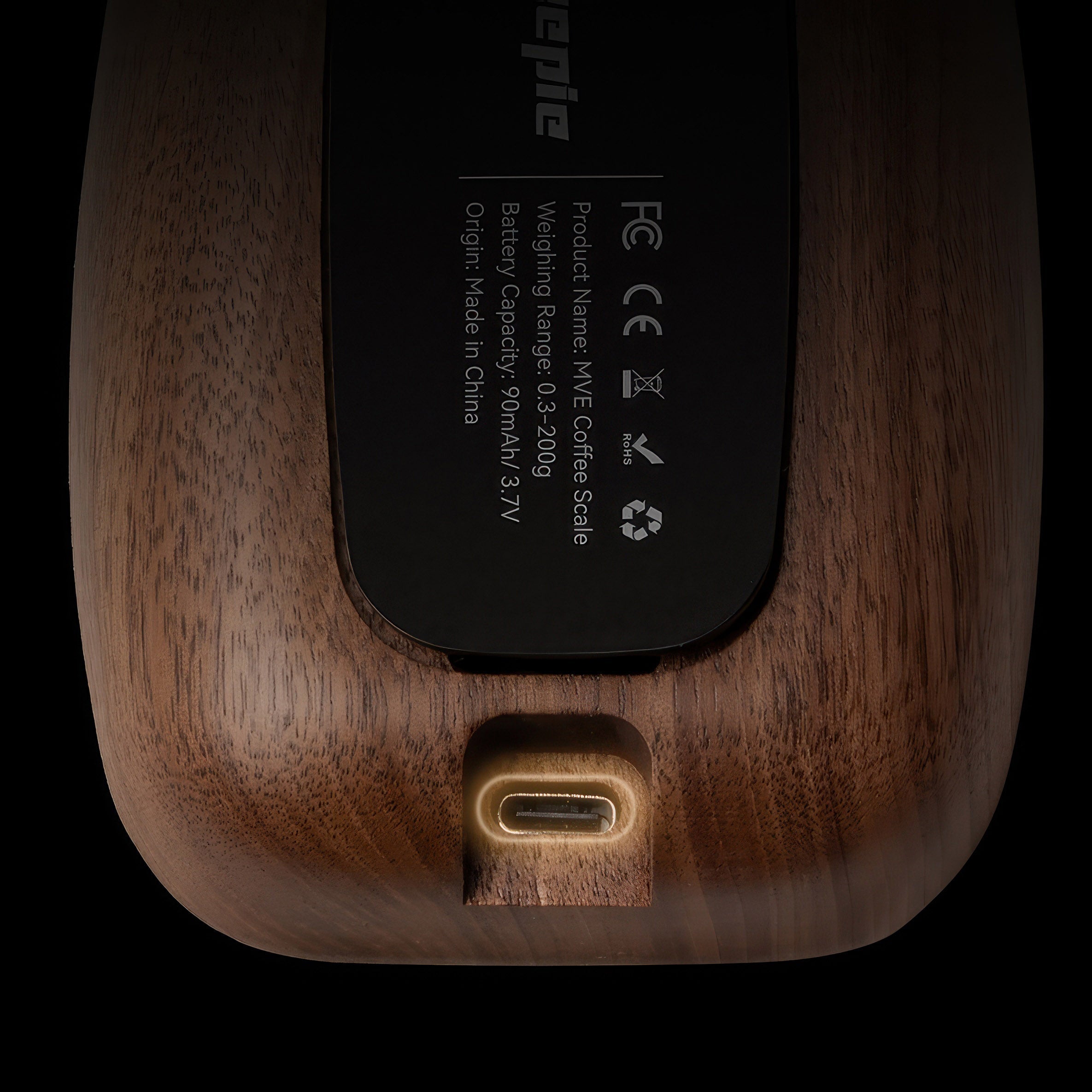 Walnut Wood Coffee Scale for Espresso - Shop Coffee Hobby