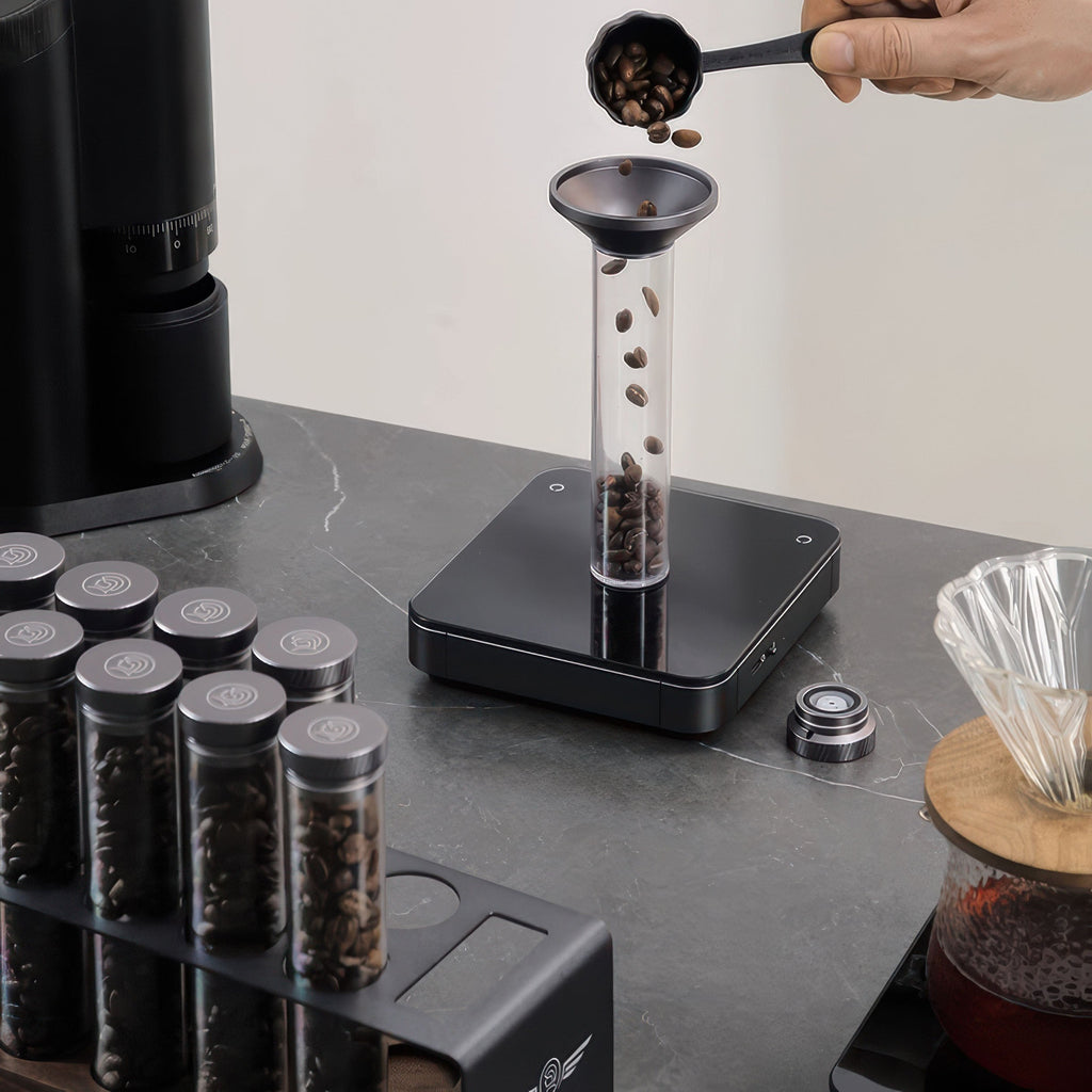 Pro Coffee Bean Storage Display & Degassing Stand - Shop Coffee Hobby