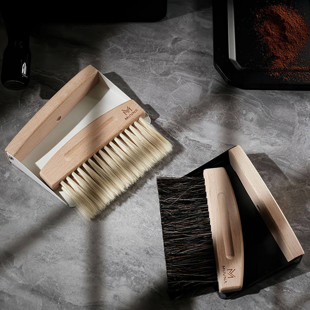 Solid Wood Coffee Cleaning Brush Set - Shop Coffee Hobby