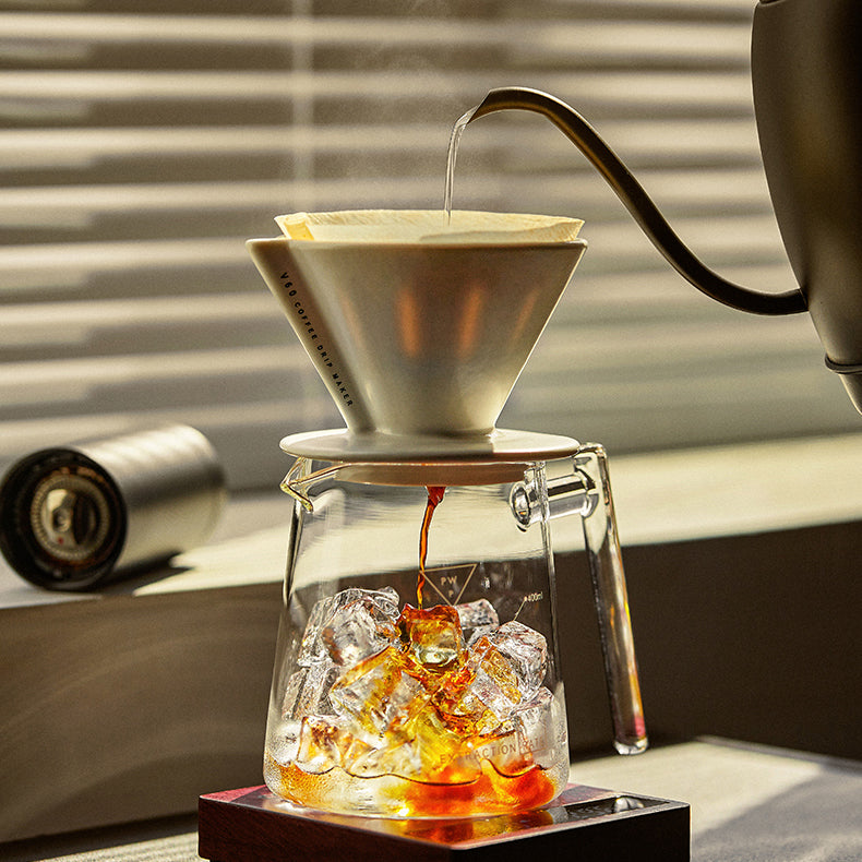 V60 Ceramic Pour Over Coffee Dripper with Sharing Pot - Shop Coffee Hobby