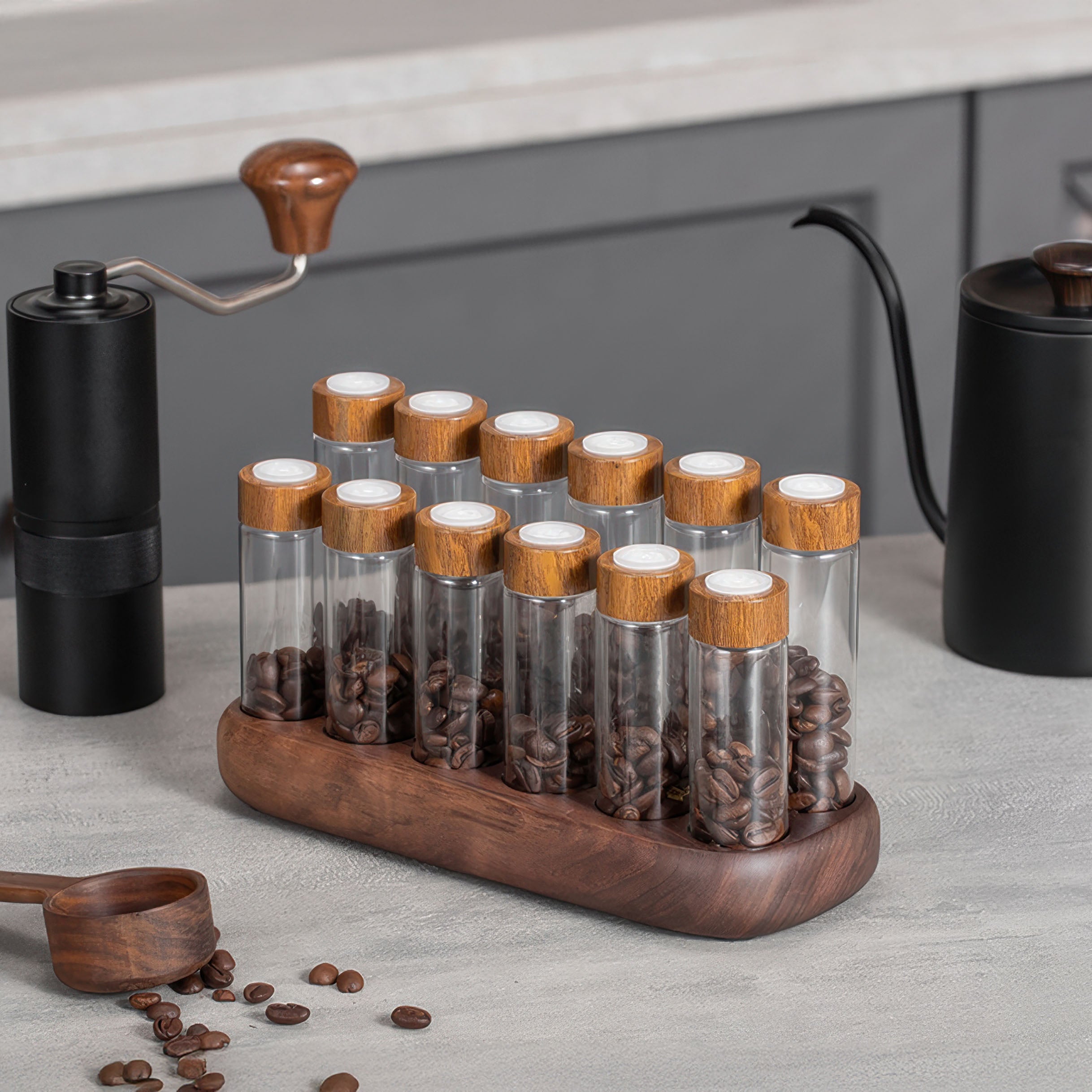 Barista Coffee Bean Storage Tube Set - Shop Coffee Hobby