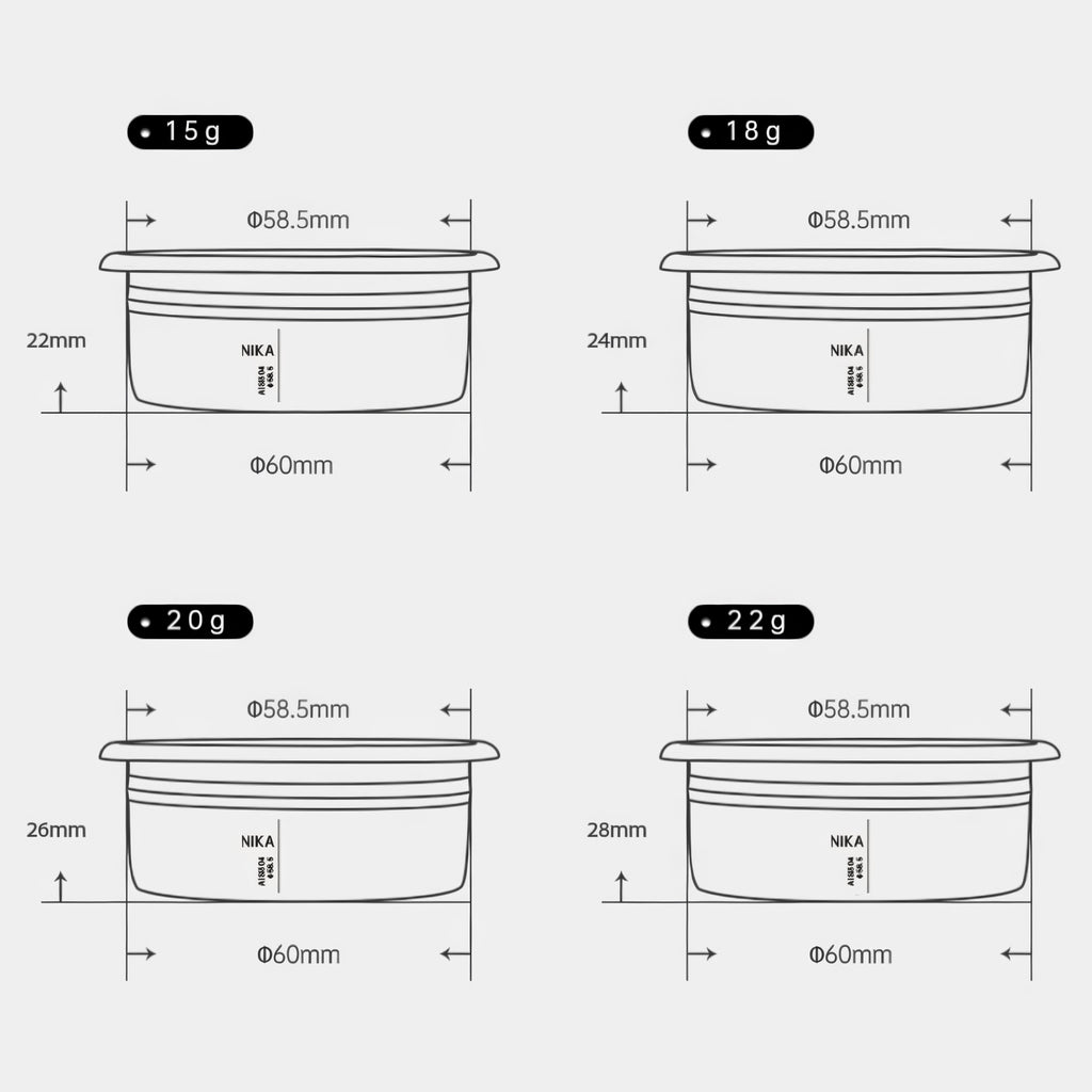 Coffee Espresso Filter Baskets Precision 58mm - Shop Coffee Hobby