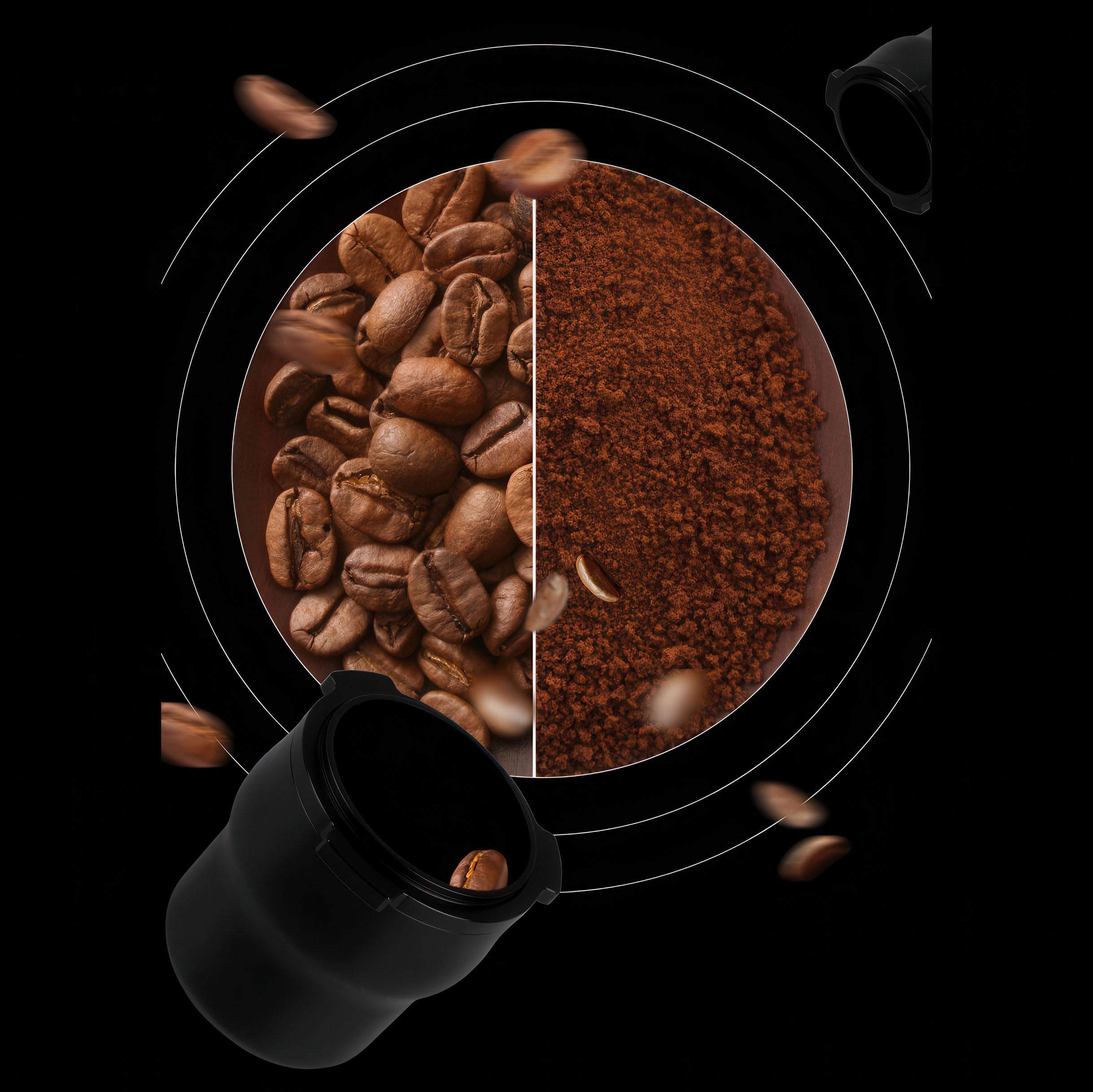Coffee Dosing Cup Three-Ear Anti-Static - Shop Coffee Hobby