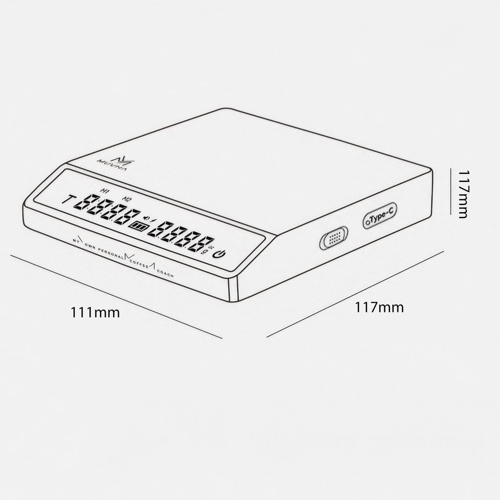 Precision Brew Walnut Digital Coffee Scale - Shop Coffee Hobby