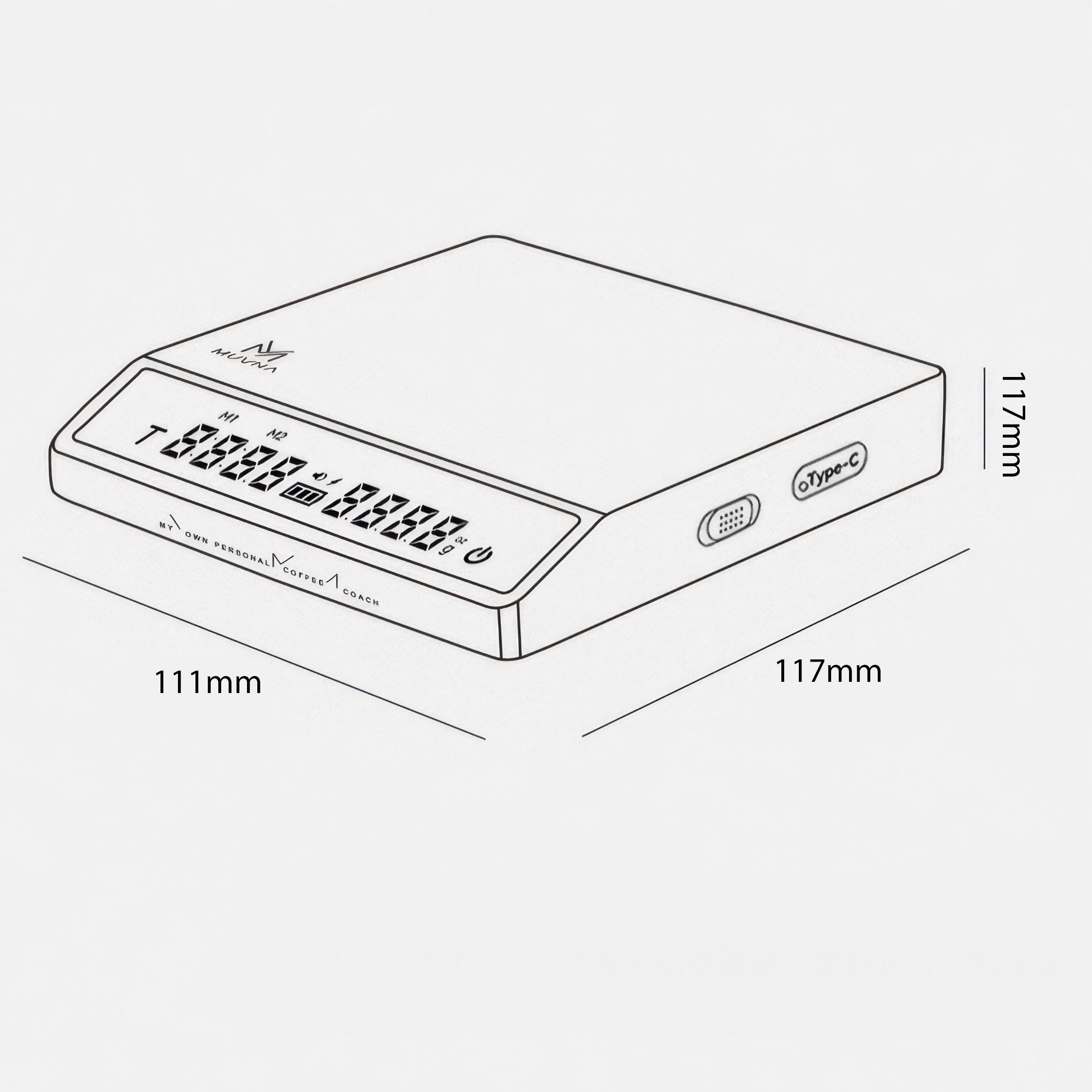 Precision Brew Walnut Digital Coffee Scale - Shop Coffee Hobby