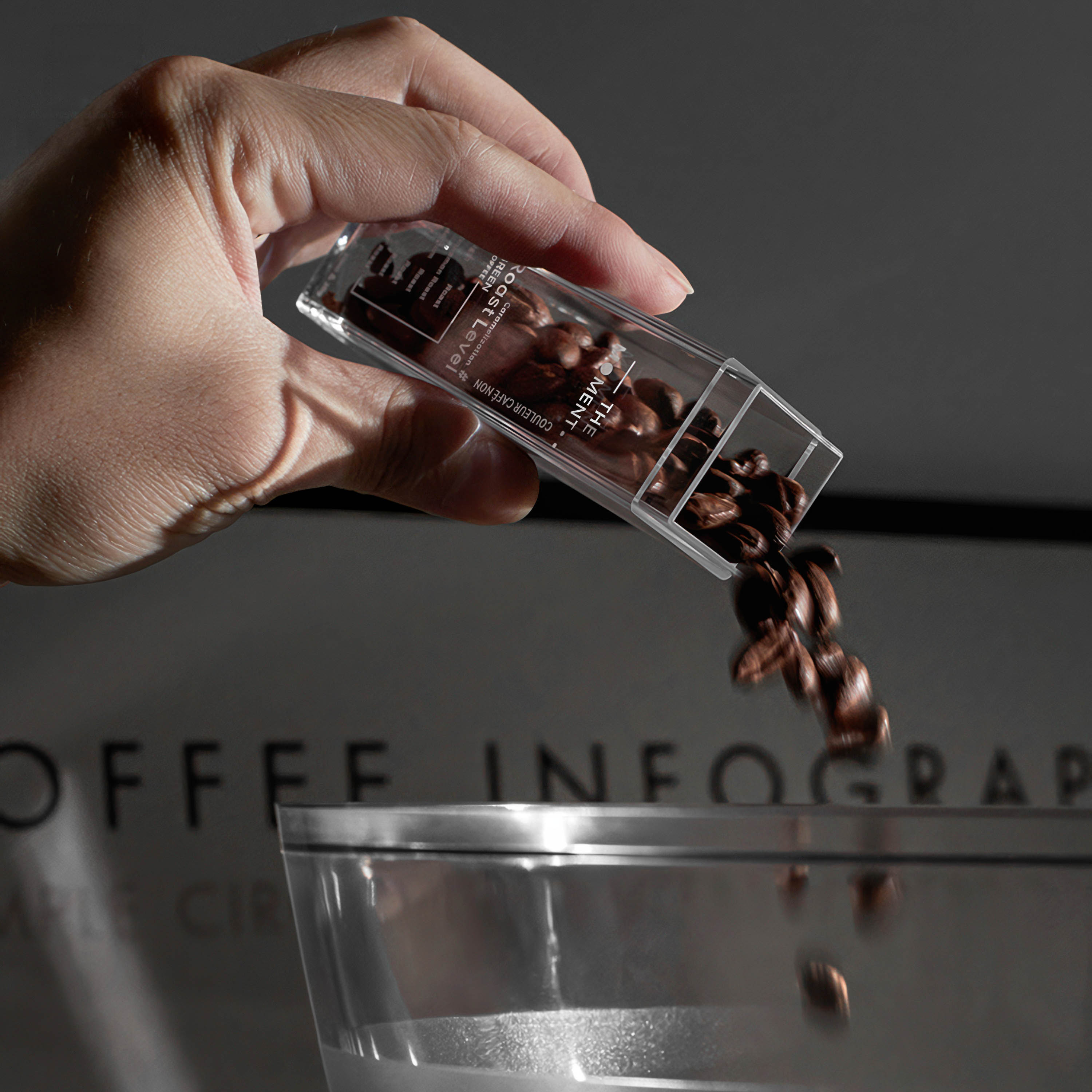 Premium Tubes Coffee Bean Cellars With Stand - Shop Coffee Hobby
