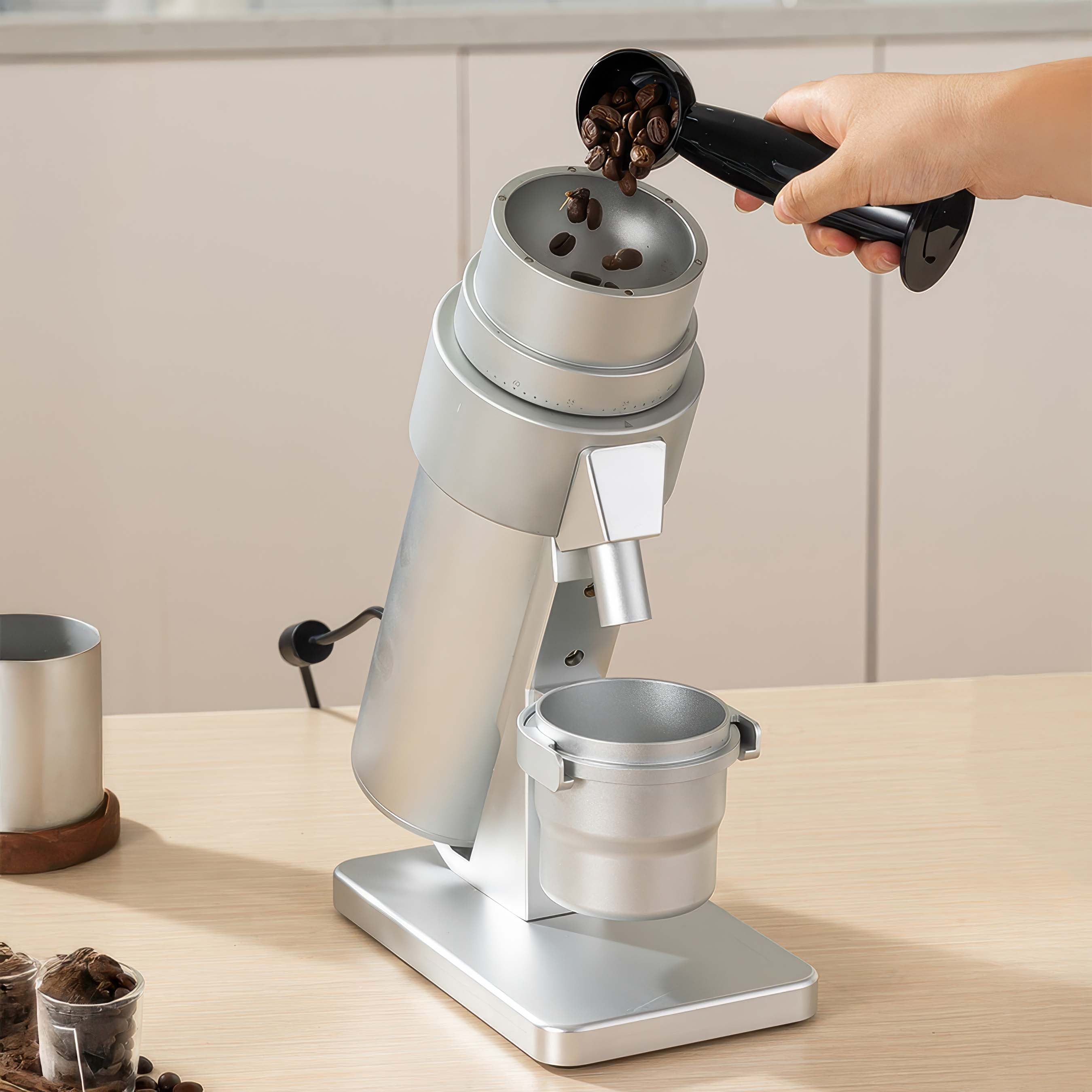 STARSEEKER Explorer Edge+ Electric Coffee Grinder — 63mm Titanium Burr