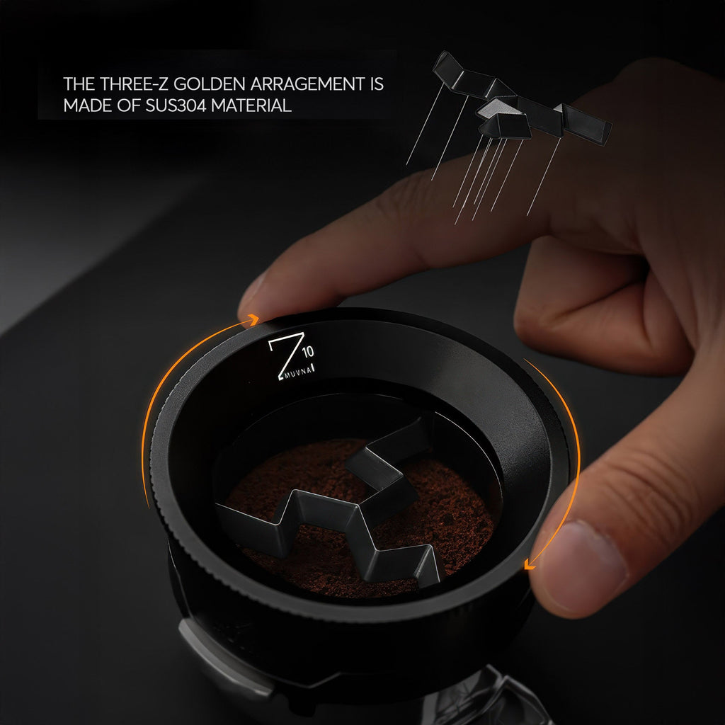 Z10 WDT Tool & Dosing Ring - 2-in-1 Espresso Distributor - Shop Coffee Hobby