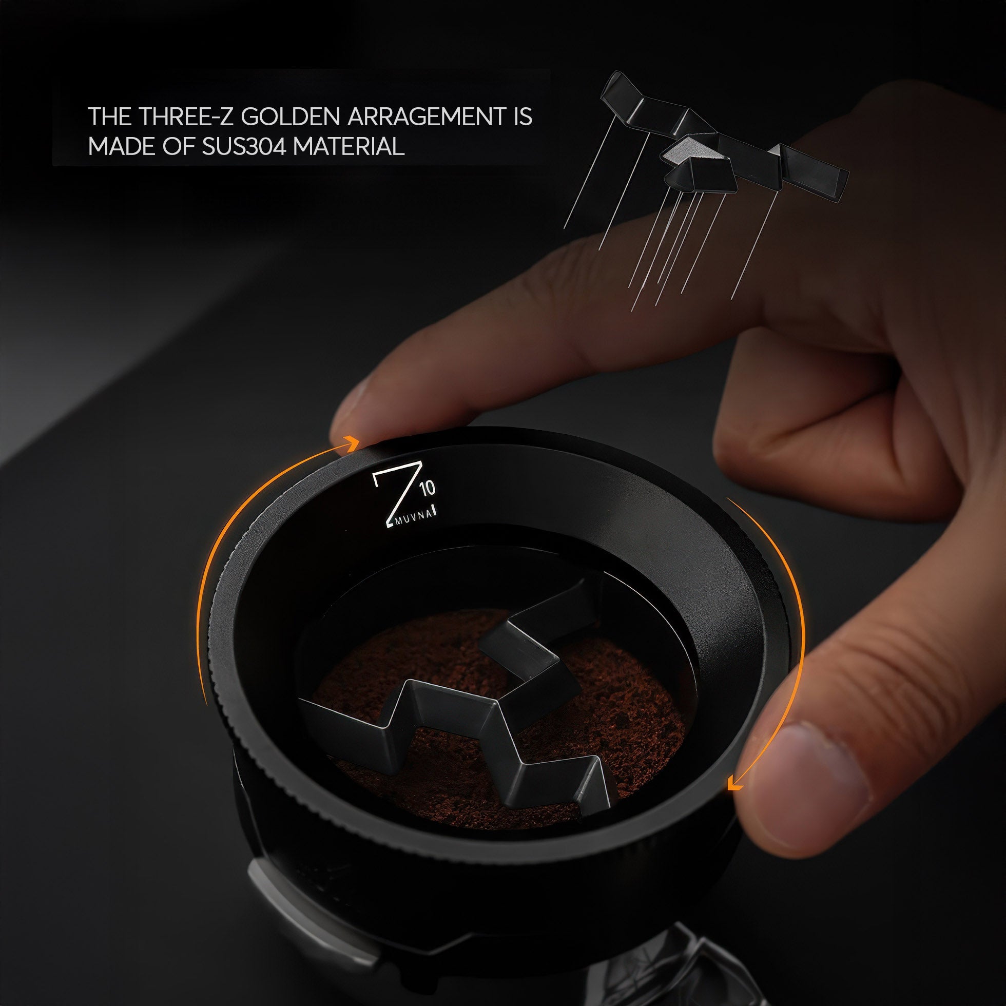 Z10 WDT Tool & Dosing Ring - 2-in-1 Espresso Distributor - Shop Coffee Hobby