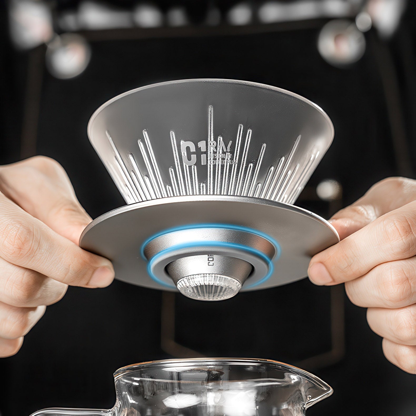 Ray Star Shadow V60 Style Pour Over Coffee Dripper - Shop Coffee Hobby