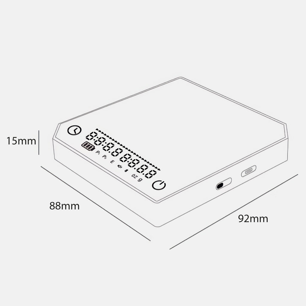 Smart Espresso Scale Compact Metal Body