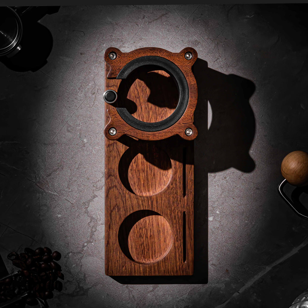 Sapele Wood Espresso Tamper Holder - Shop Coffee Hobby