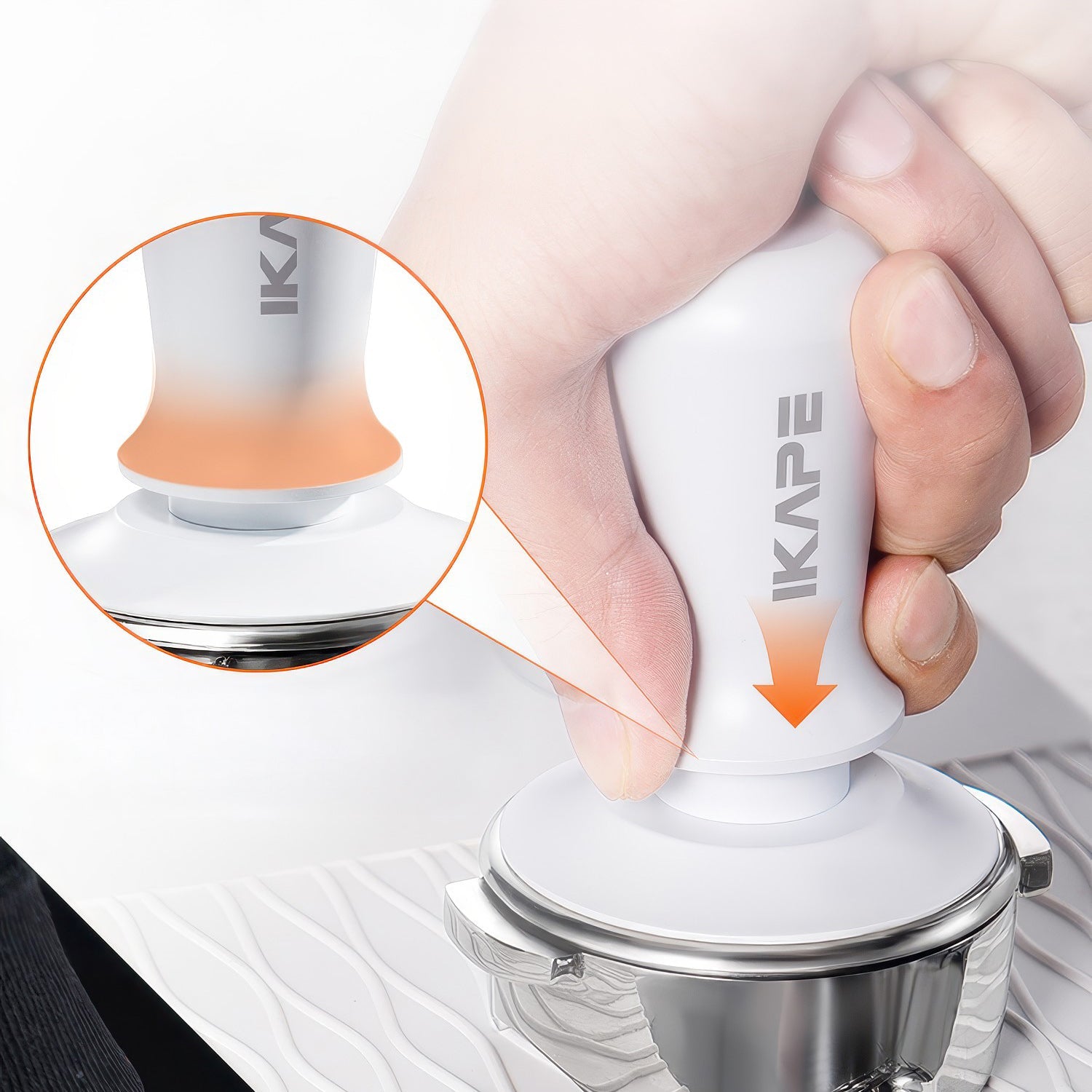Espresso White Tamper & Distributor - Shop Coffee Hobby