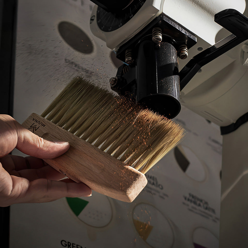 Solid Wood Coffee Cleaning Brush Set - Shop Coffee Hobby