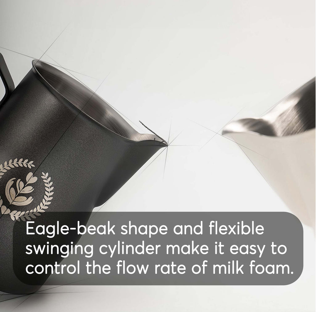 Non-Stick Latte Art Milk Pitcher for Cappuccino - Shop Coffee Hobby