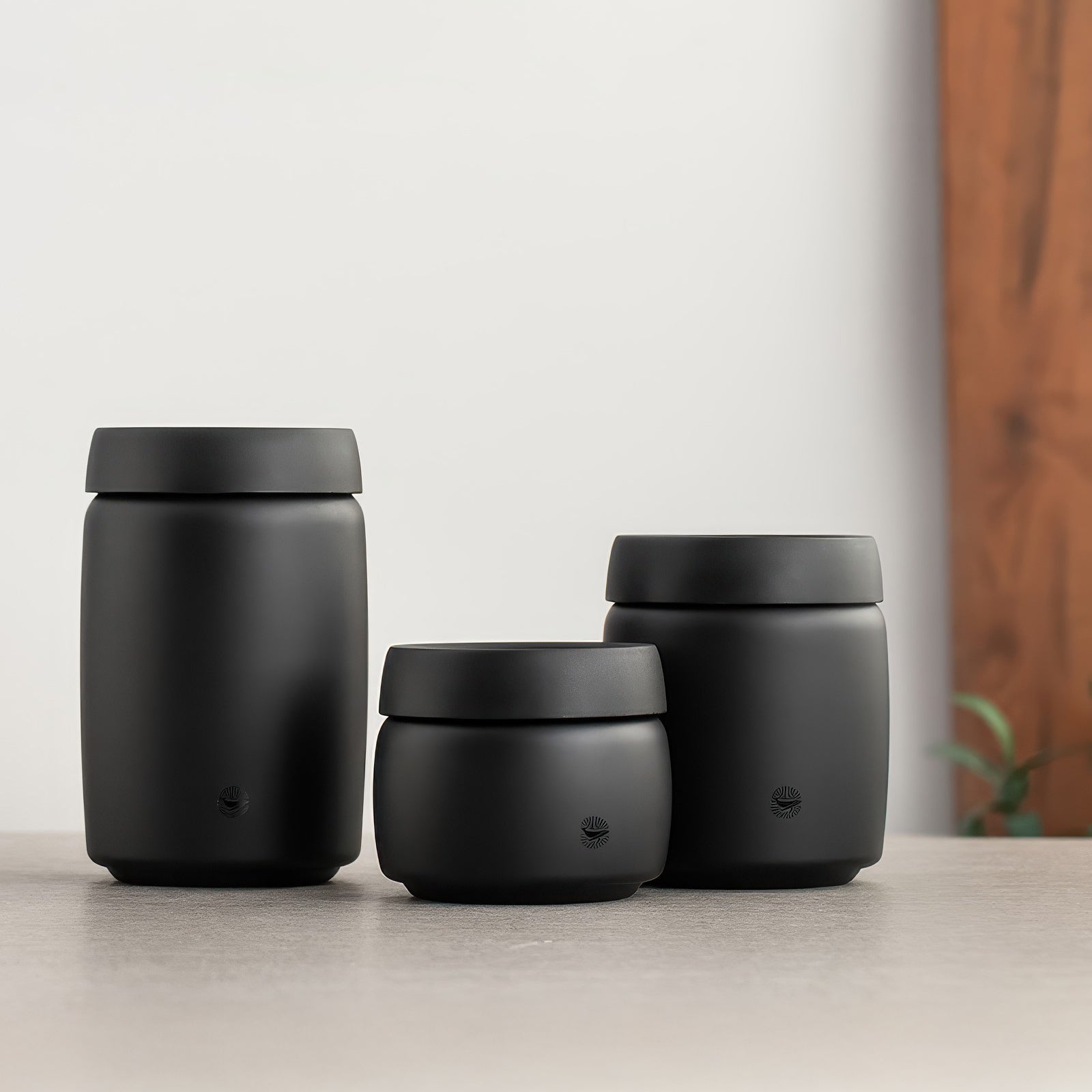 Black Coffee Bean Storage Canister - Shop Coffee Hobby