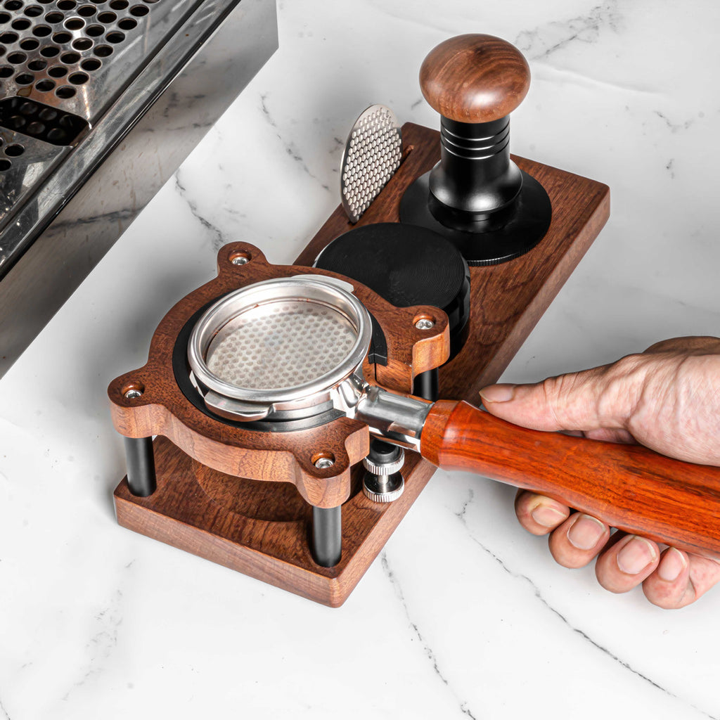Sapele Wood Espresso Tamper Holder - Shop Coffee Hobby