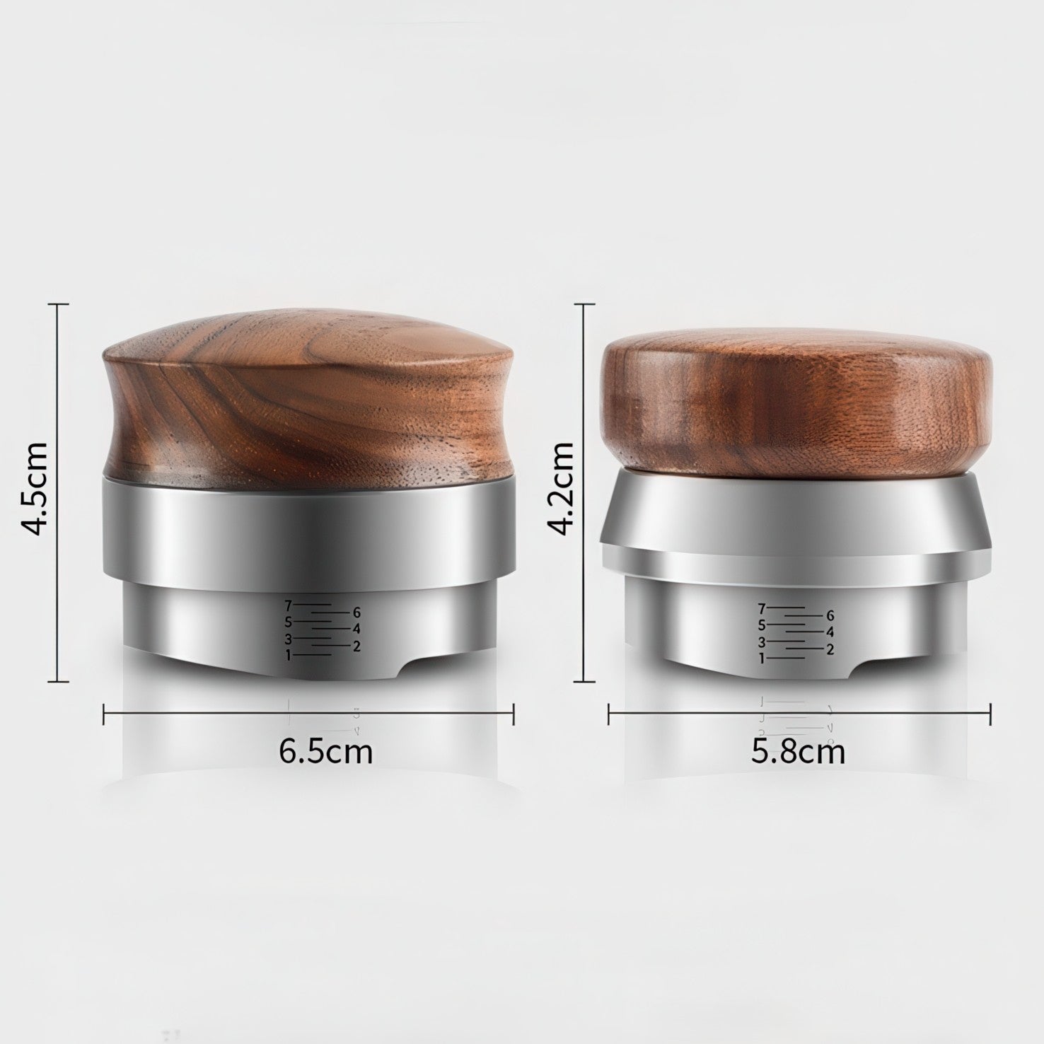 Espresso Distributor with Walnut Handle - Shop Coffee Hobby