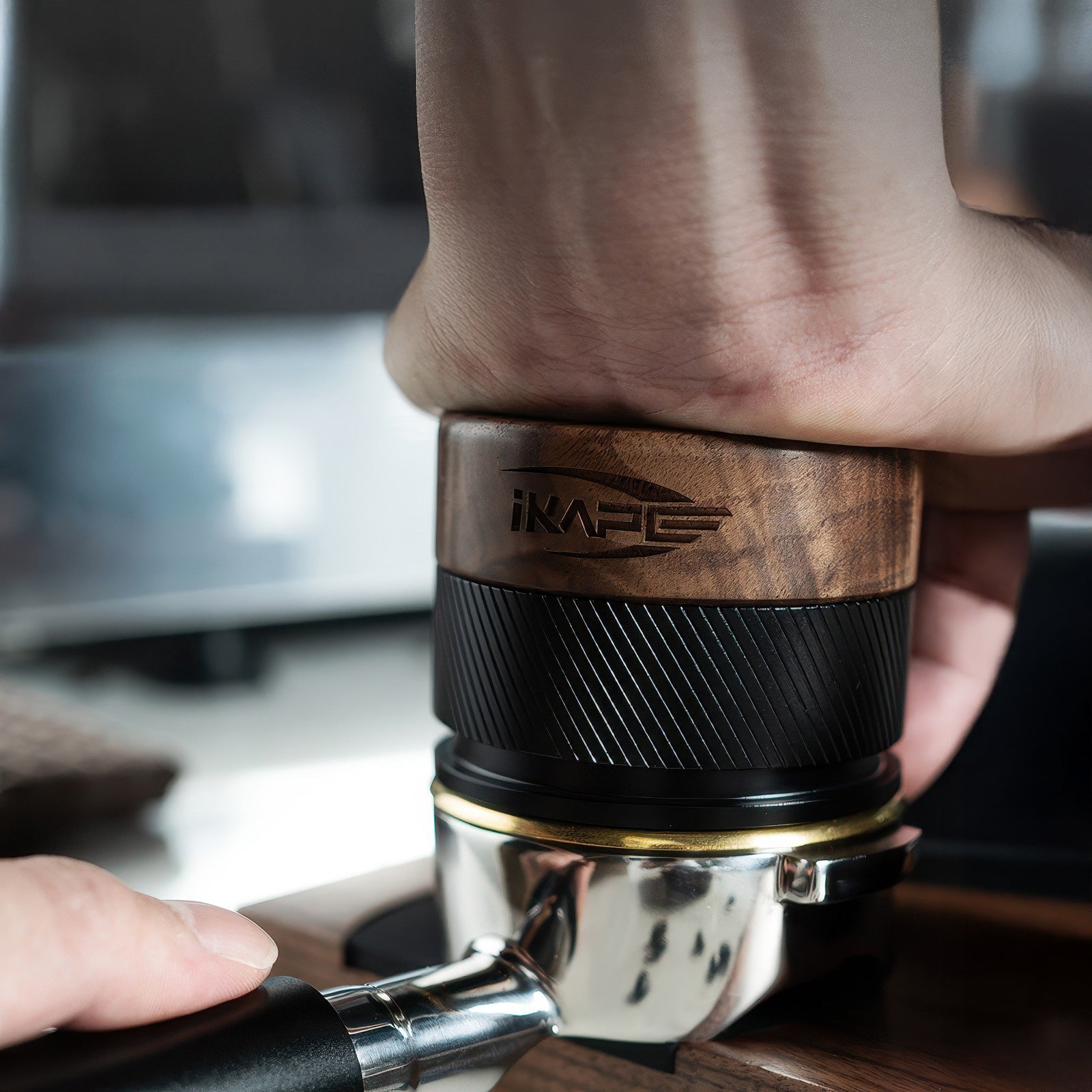 Black Edition Wooden Tamper And Distributor - Shop Coffee Hobby