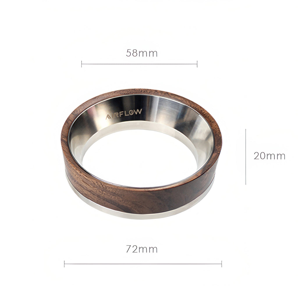 Walnut Dosing Ring 58mm - Shop Coffee Hobby
