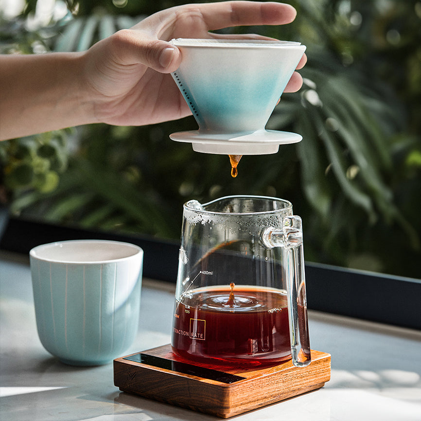 V60 Ceramic Pour Over Coffee Dripper with Sharing Pot - Shop Coffee Hobby