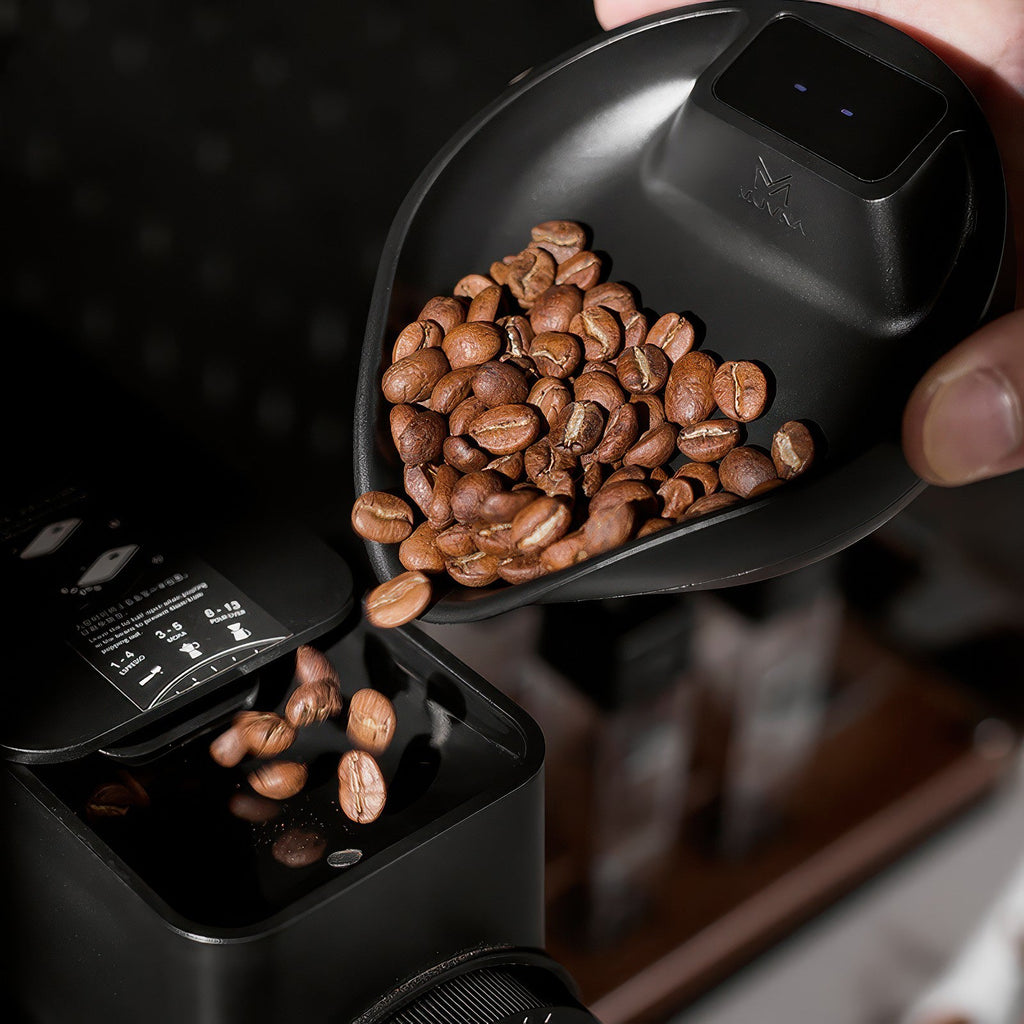 Electronic Walnut Coffee Scale With Leaf Shade
