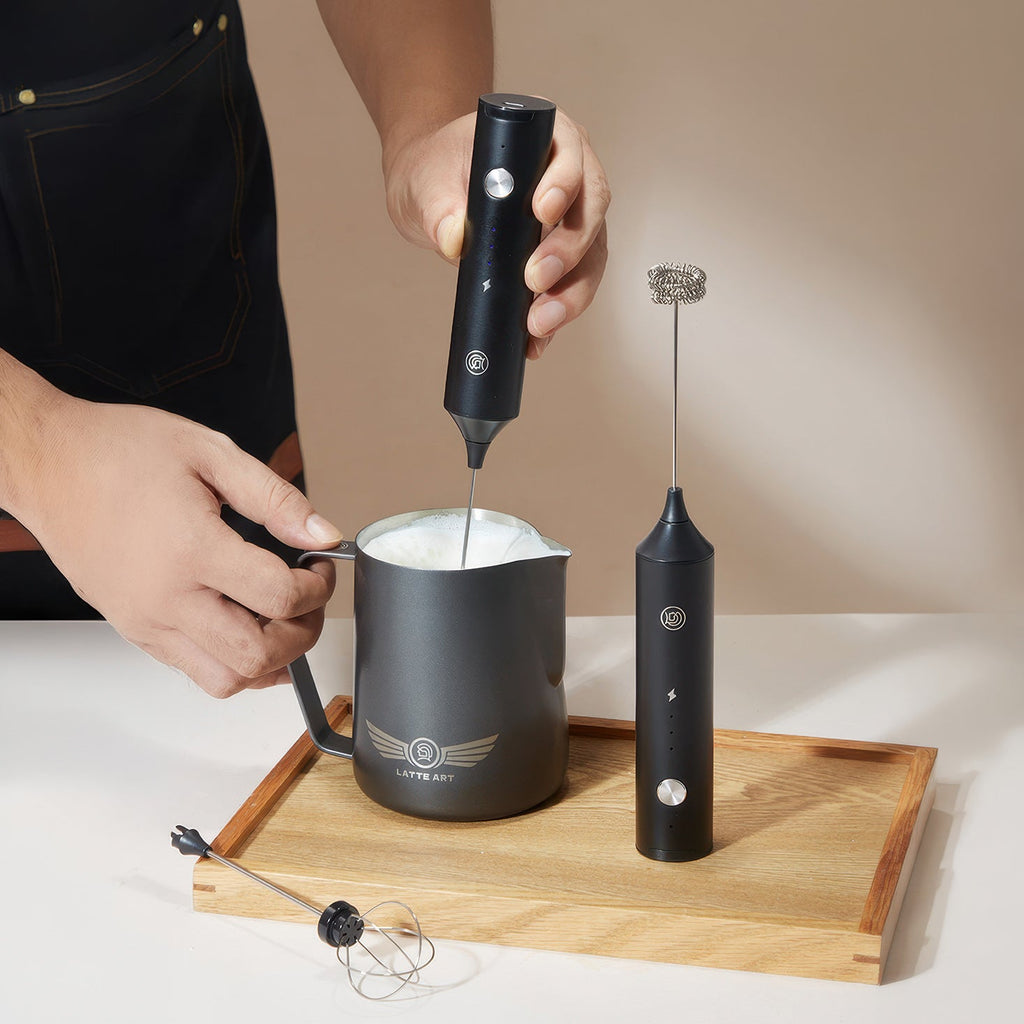 Rechargeable Milk Frother with Stepless Speed Control - Shop Coffee Hobby