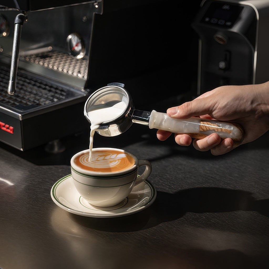 Walnut & Resin Handle Bottomless Portafilter - Shop Coffee Hobby