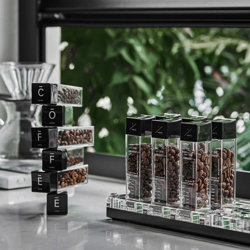 Premium Tubes Coffee Bean Cellars With Stand - Shop Coffee Hobby