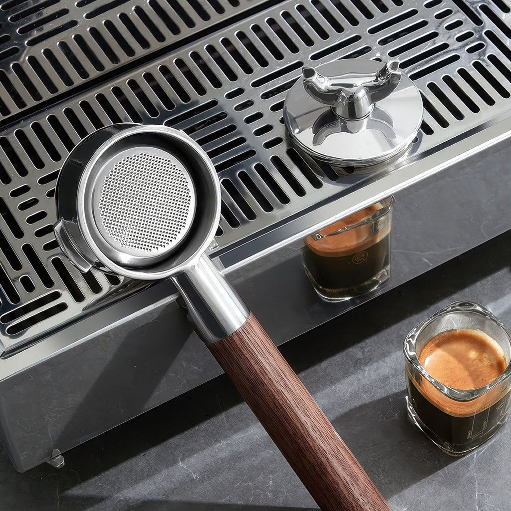 Bottomless Portafilter with Removable Double Spout - Shop Coffee Hobby