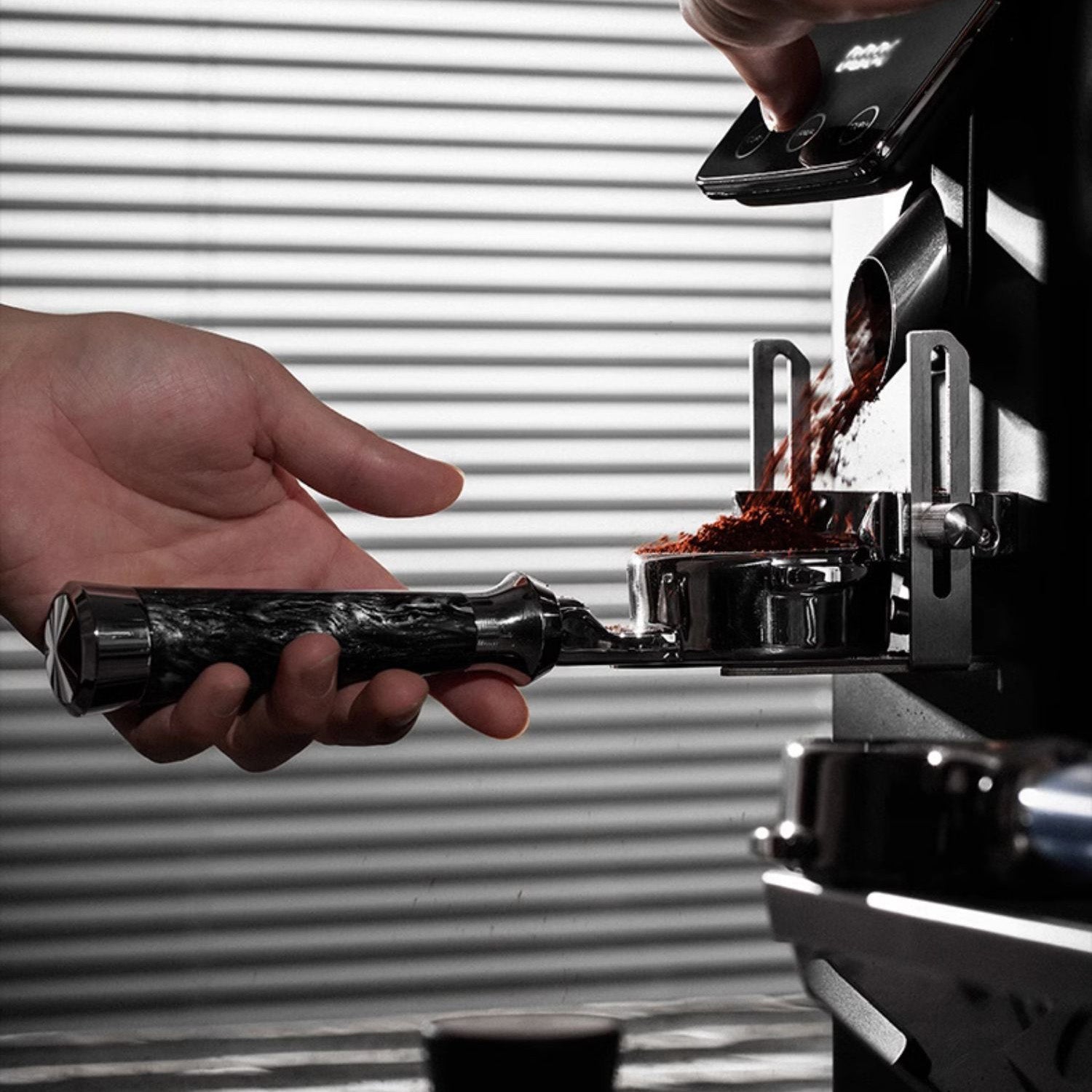 High-Extraction Italian Bottomed Portafilter Handle - Shop Coffee Hobby