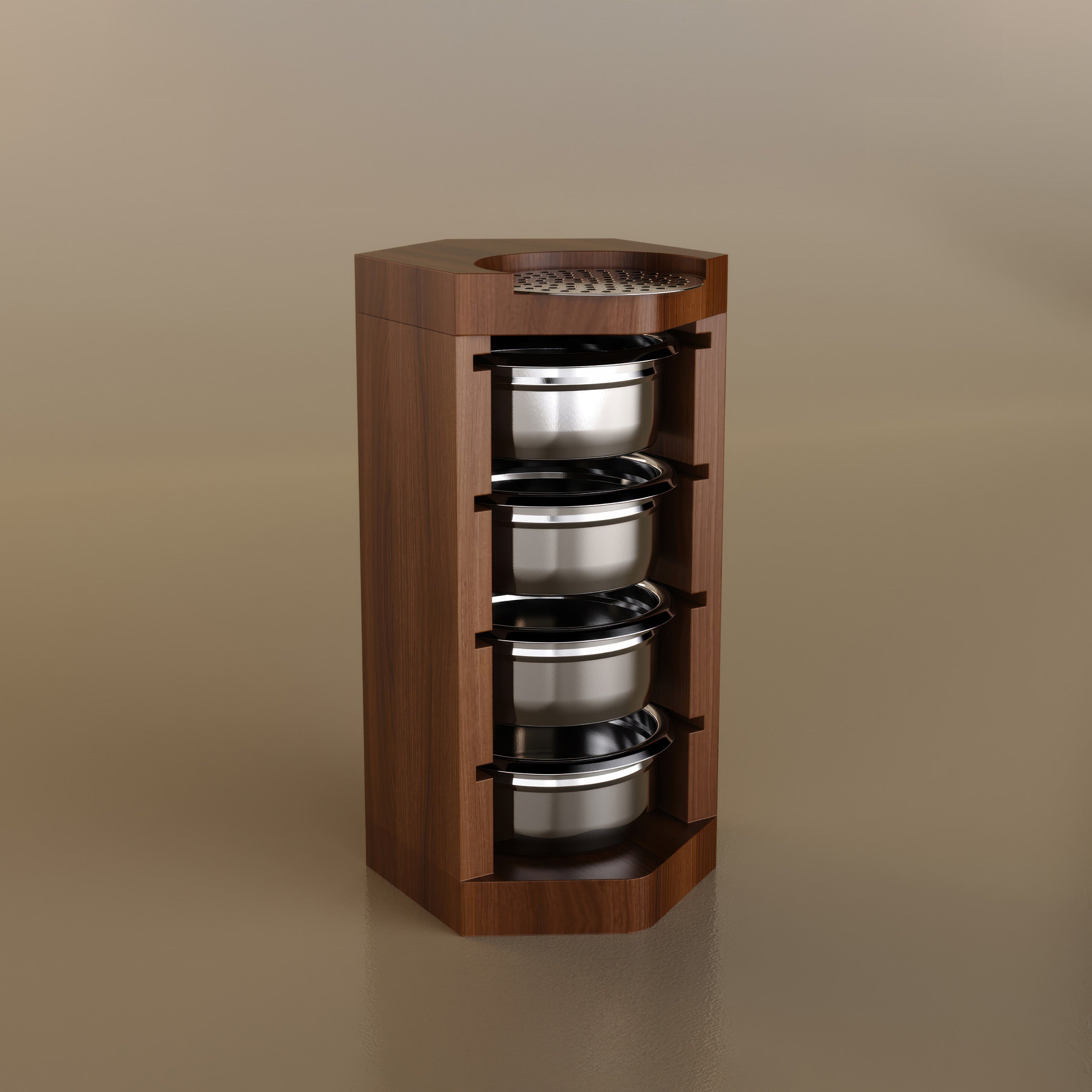 Handcrafted Wooden Portafilter Basket Storage - Shop Coffee Hobby