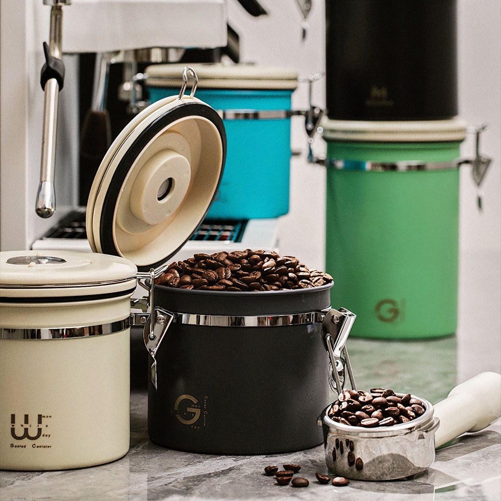 Airtight Coffee Bean Storage Canister - Shop Coffee Hobby