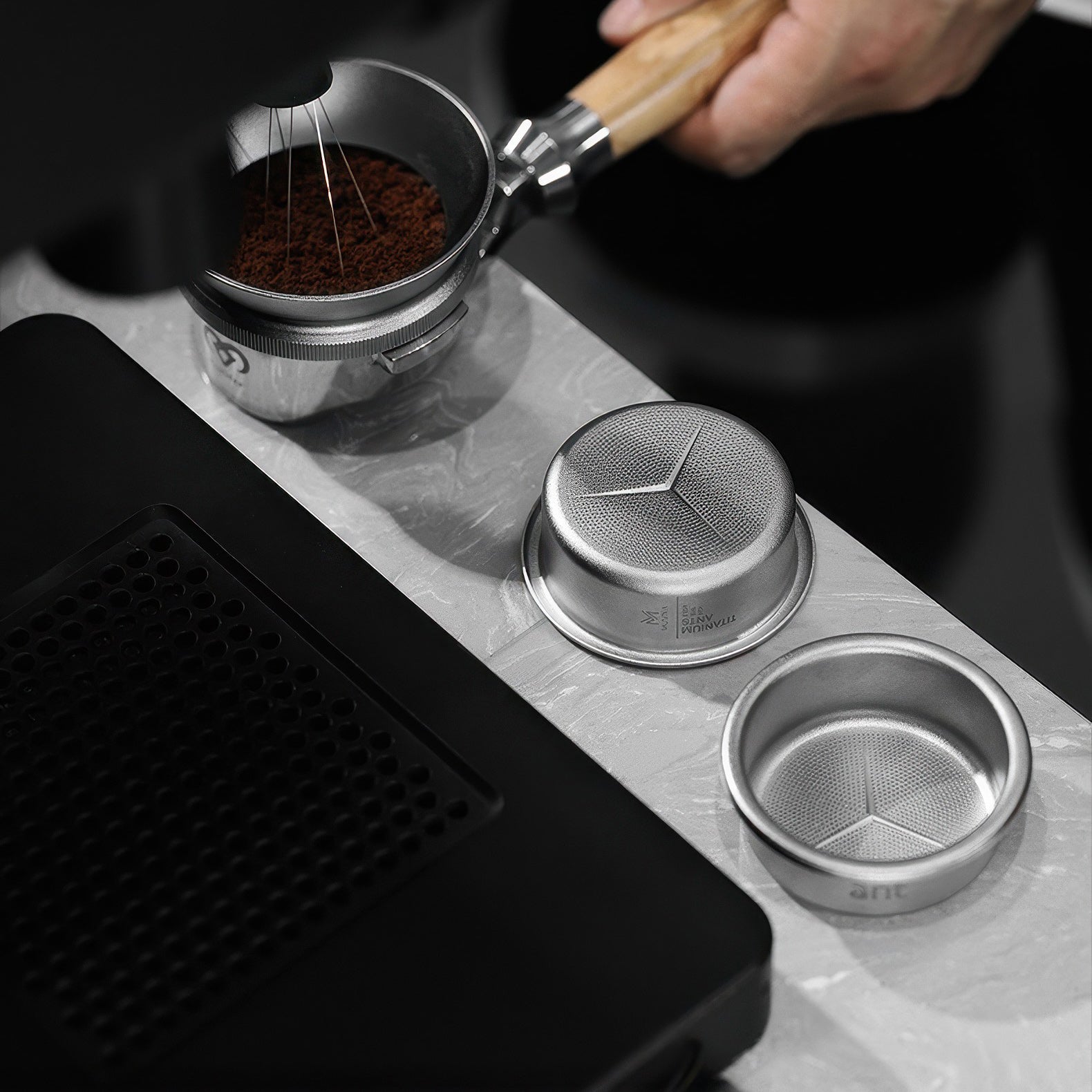 Pure Titanium Espresso Basket - Shop Coffee Hobby