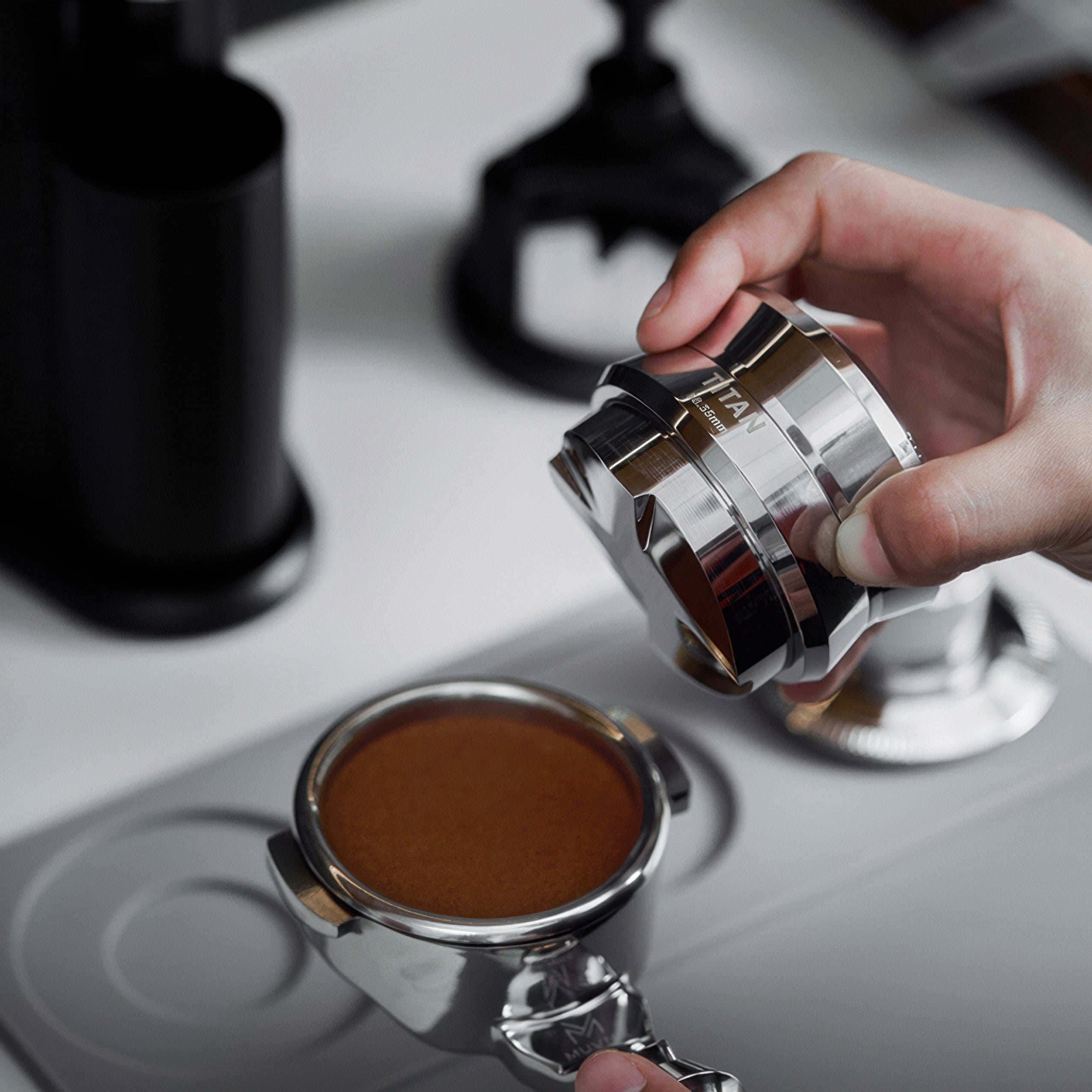 Four Spring Titan Tamper & Distributor - Shop Coffee Hobby
